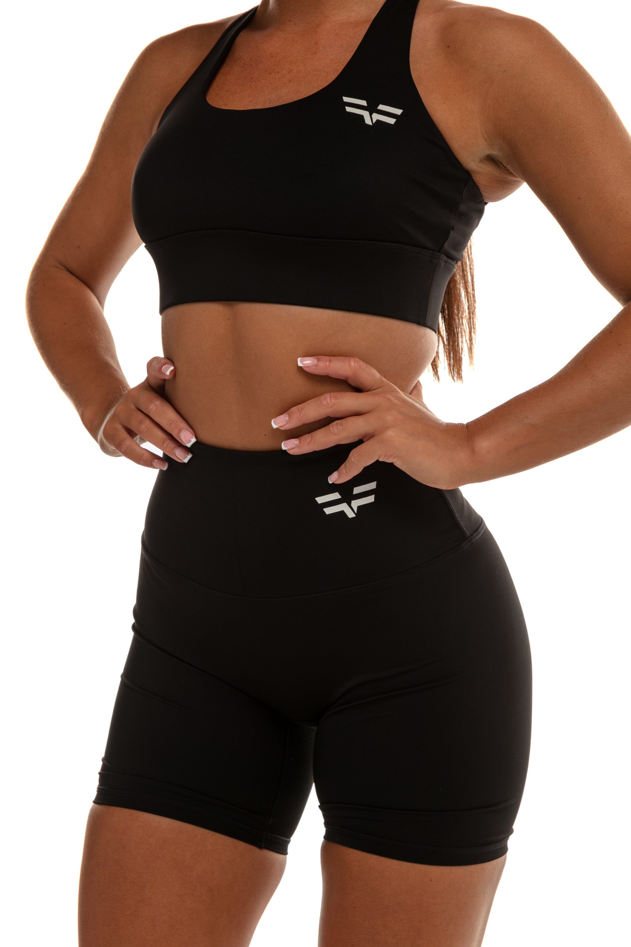 GymFreak Women's Vision Shorts - 6 inch Black