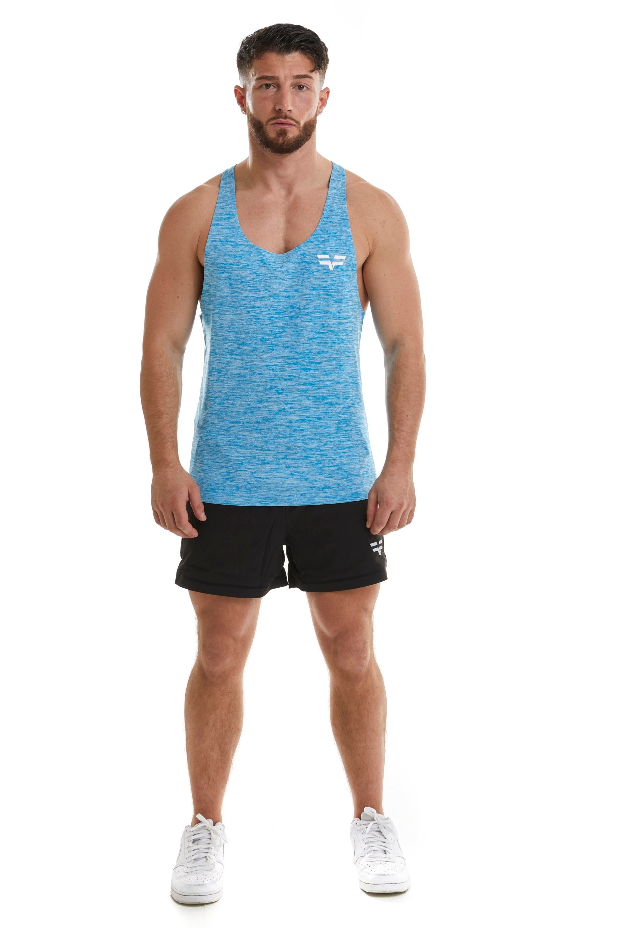 GymFreak Mens Active Vest - Blue