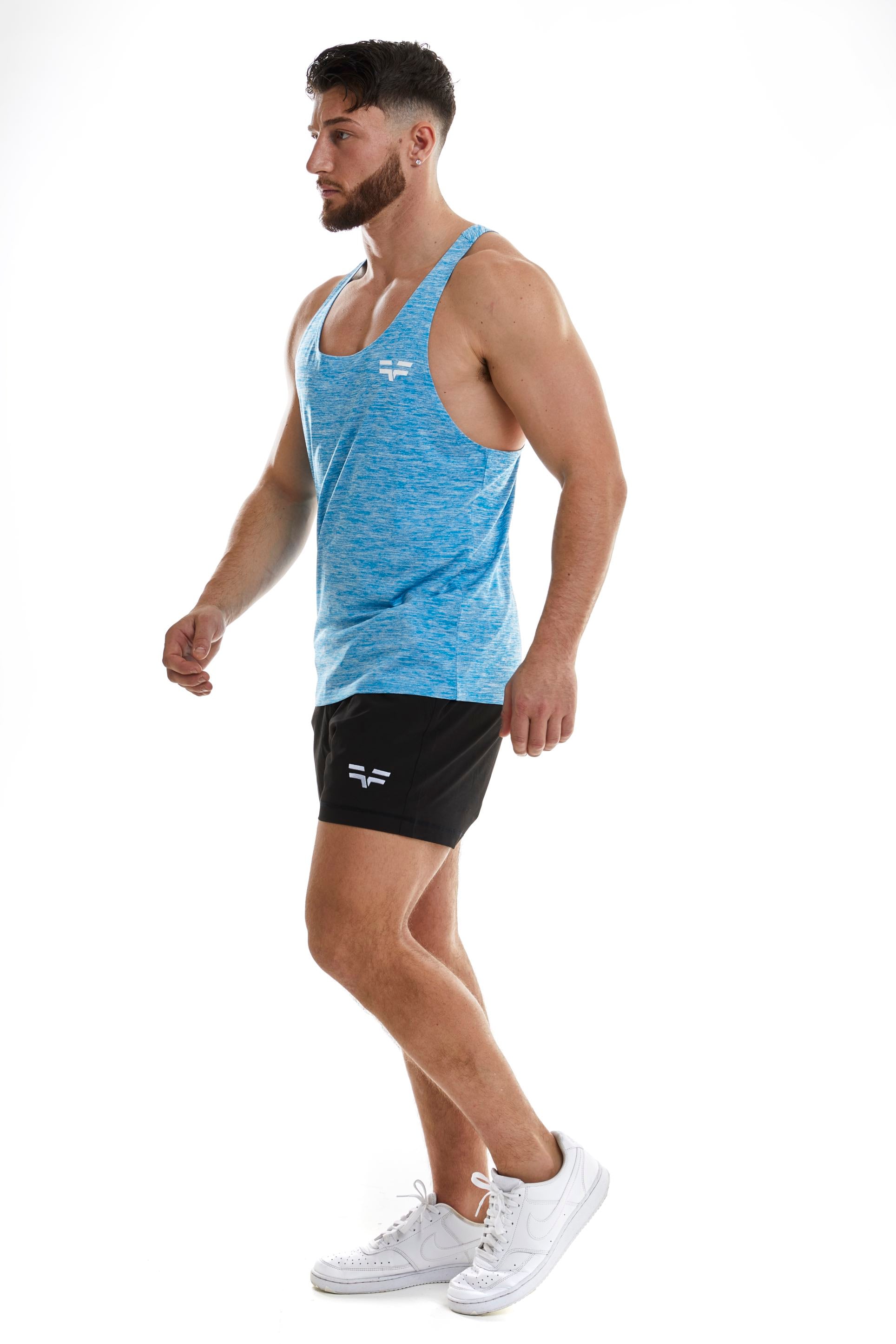 GymFreak Mens Active Vest - Blue