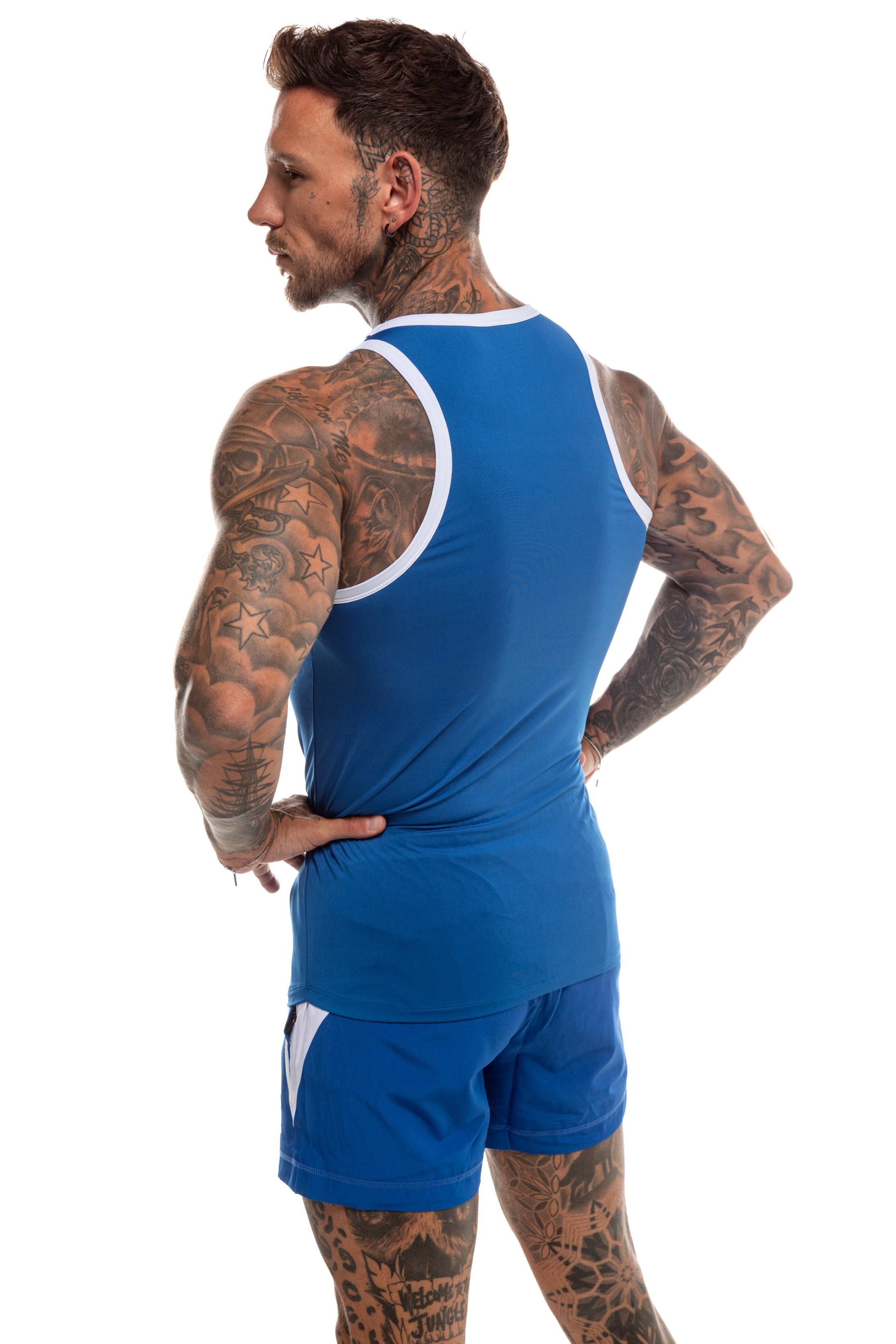 GymFreak Mens Pro Vest - Blue
