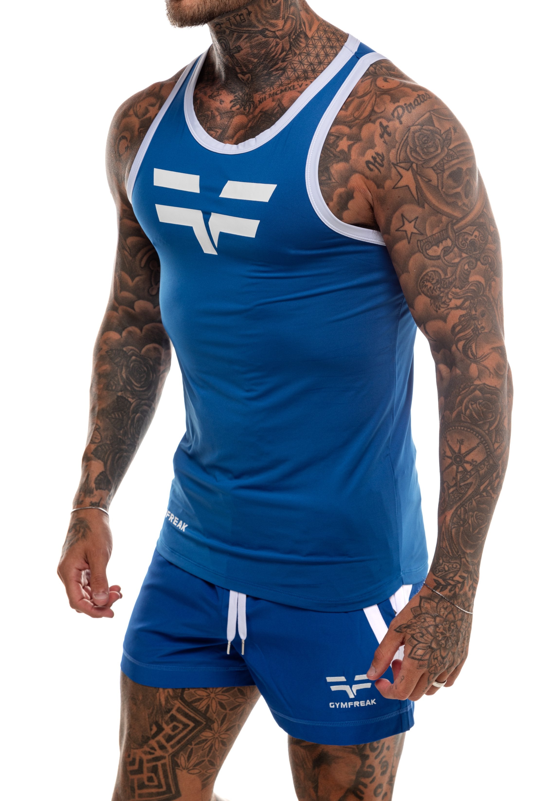 GymFreak Mens Pro Vest - Blue