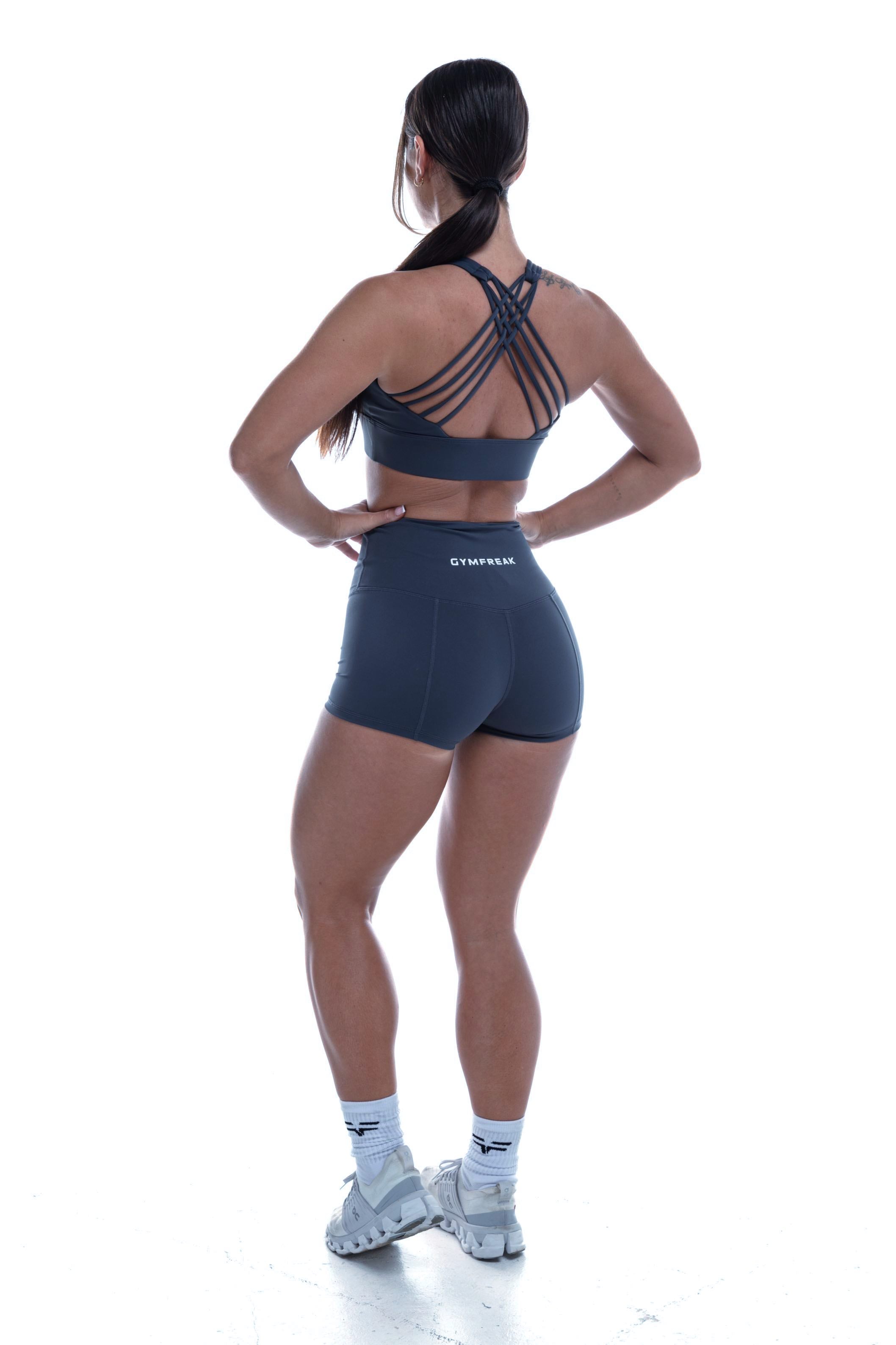 GymFreak Women's Vision Shorts - 2 inch Blue