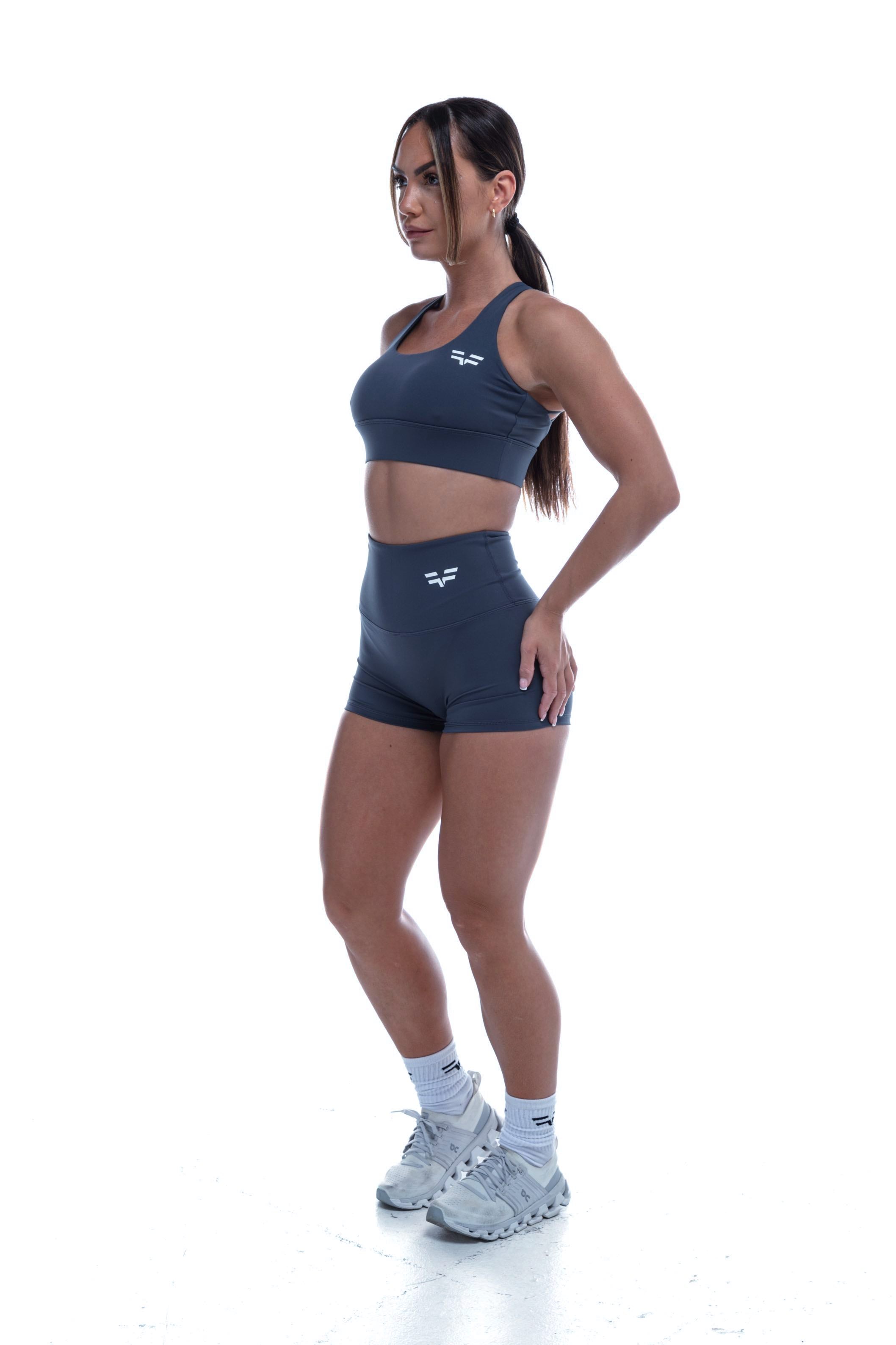 GymFreak Women's Vision Shorts - 2 inch Blue