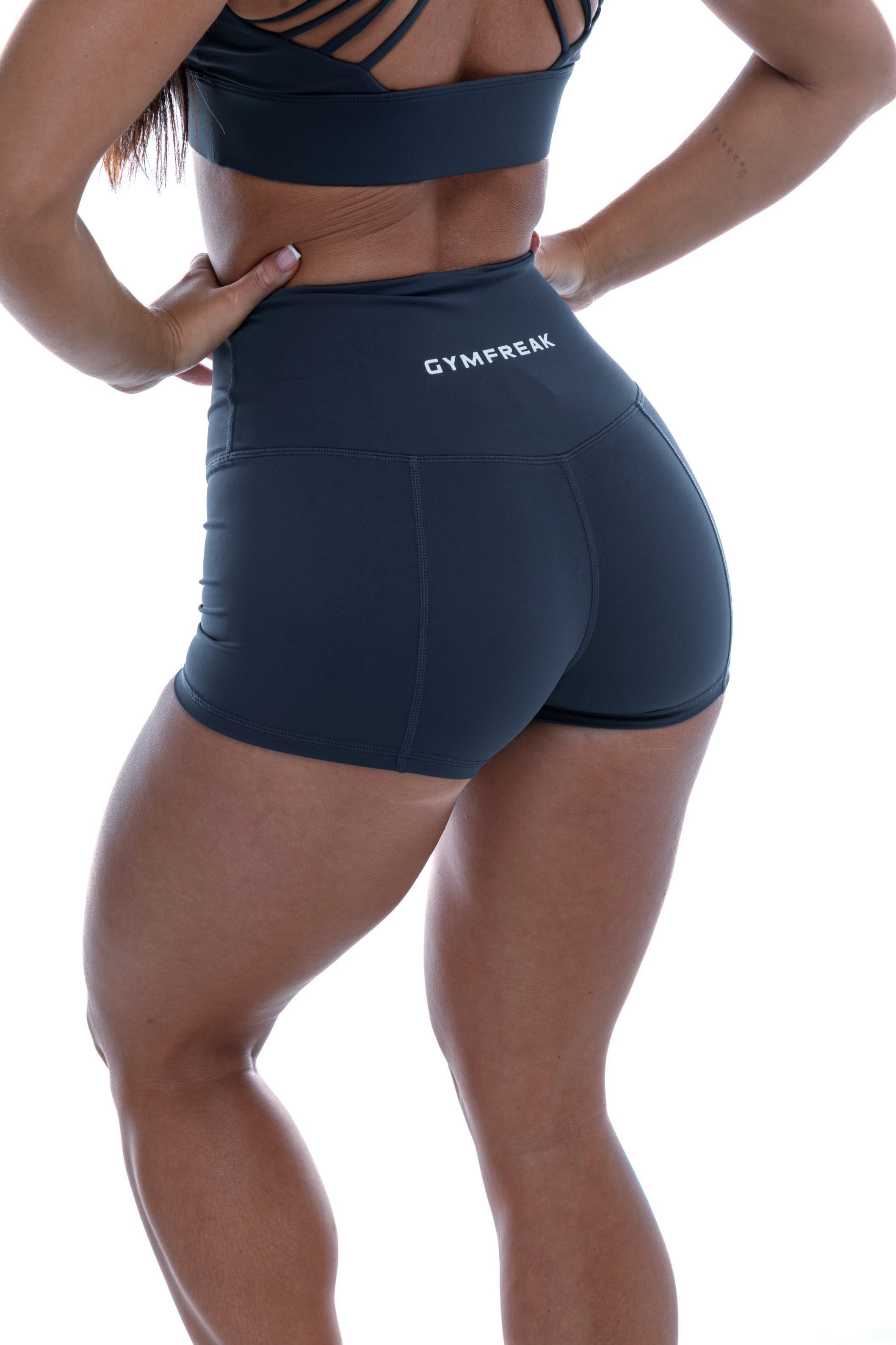 GymFreak Women's Vision Shorts - 2 inch Blue