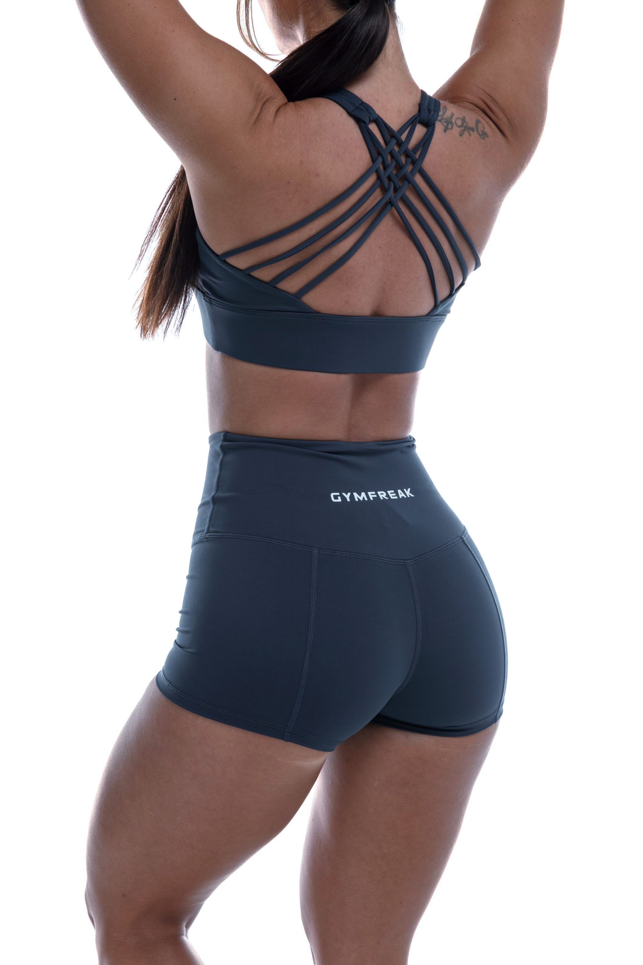 GymFreak Women's Vision Shorts - 2 inch Blue