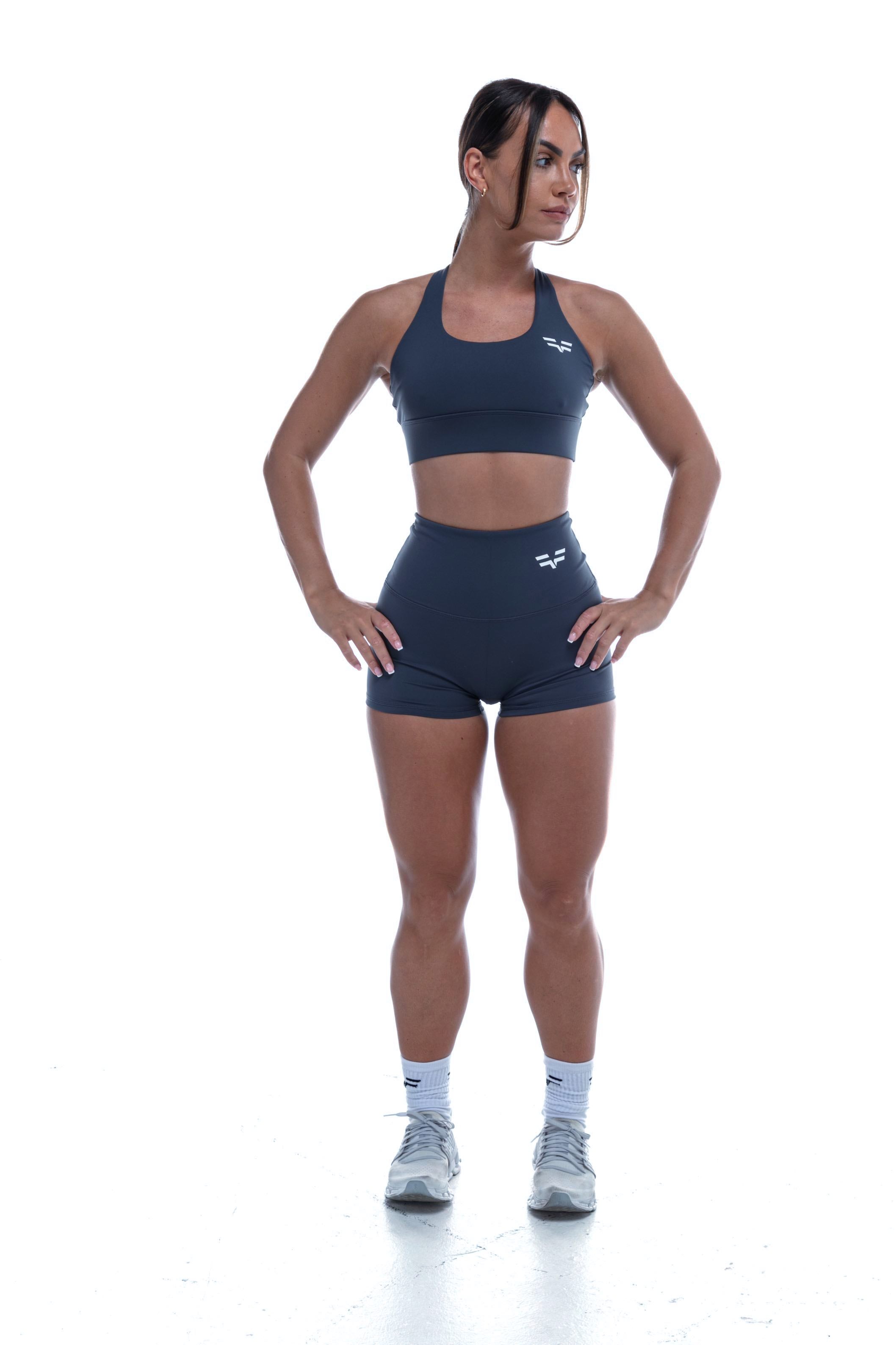 GymFreak Women's Vision Shorts - 2 inch Blue
