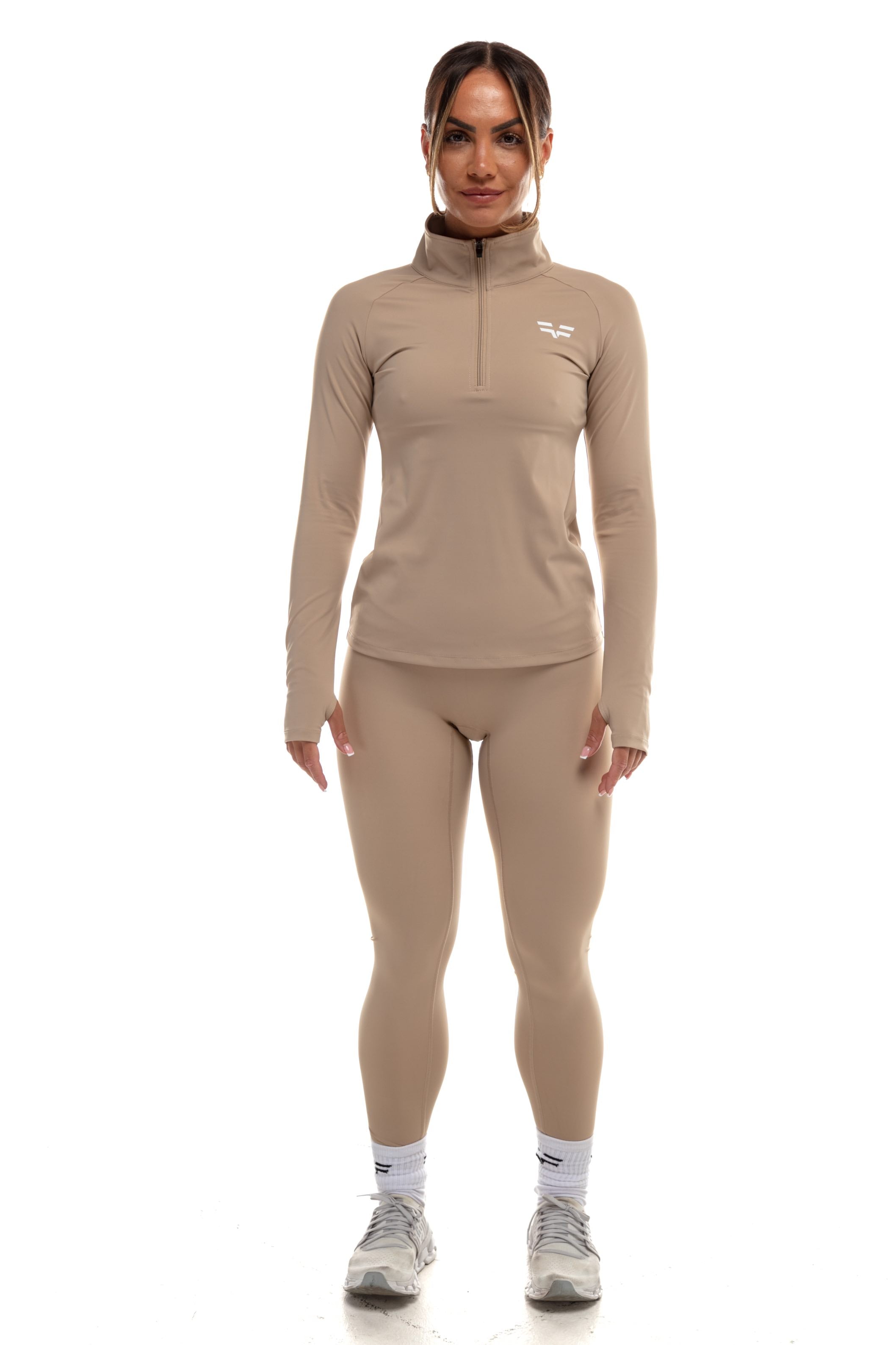 GymFreak Women's Vision Leggings - Sand