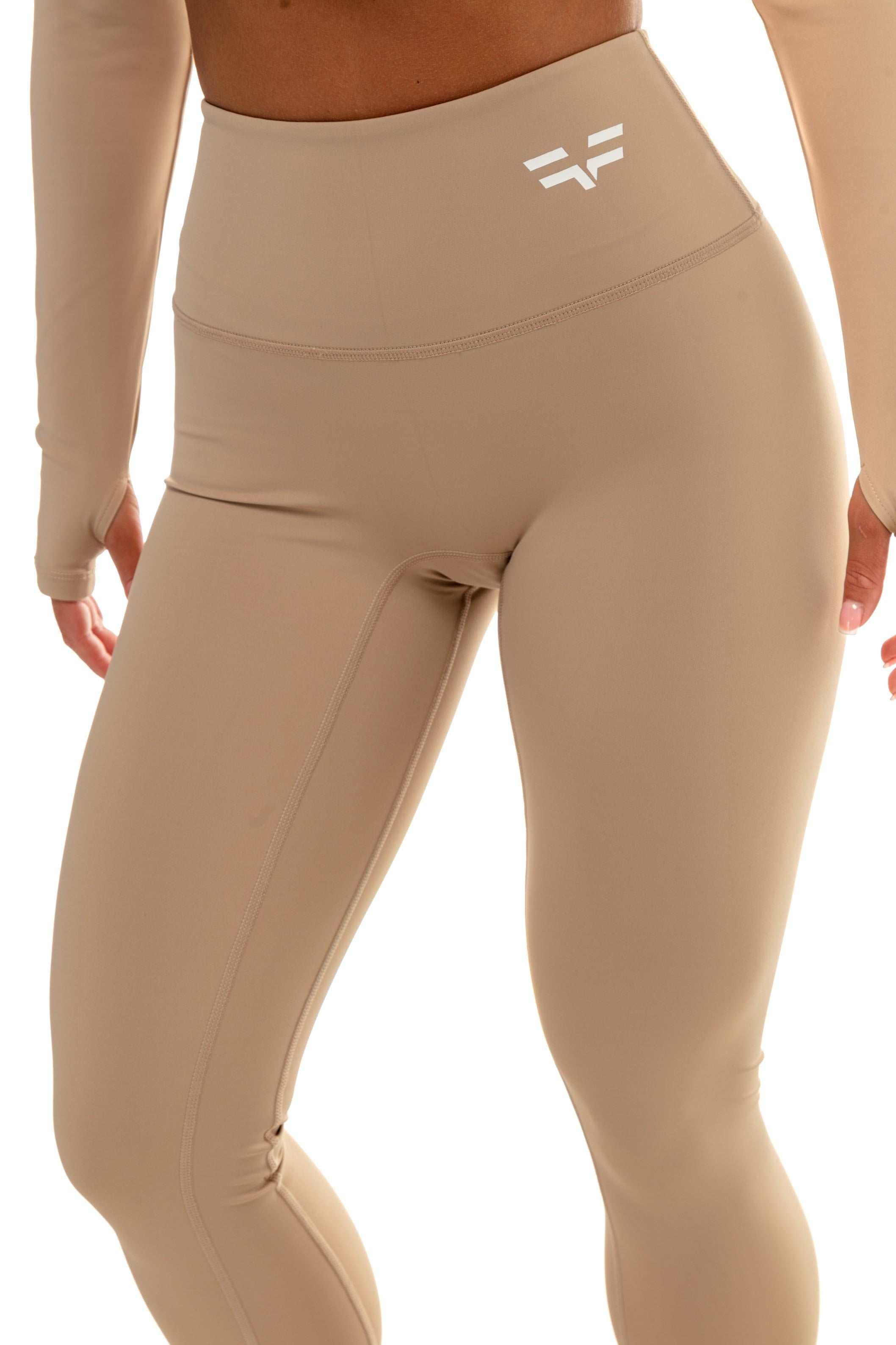 GymFreak Women's Vision Leggings - Camel