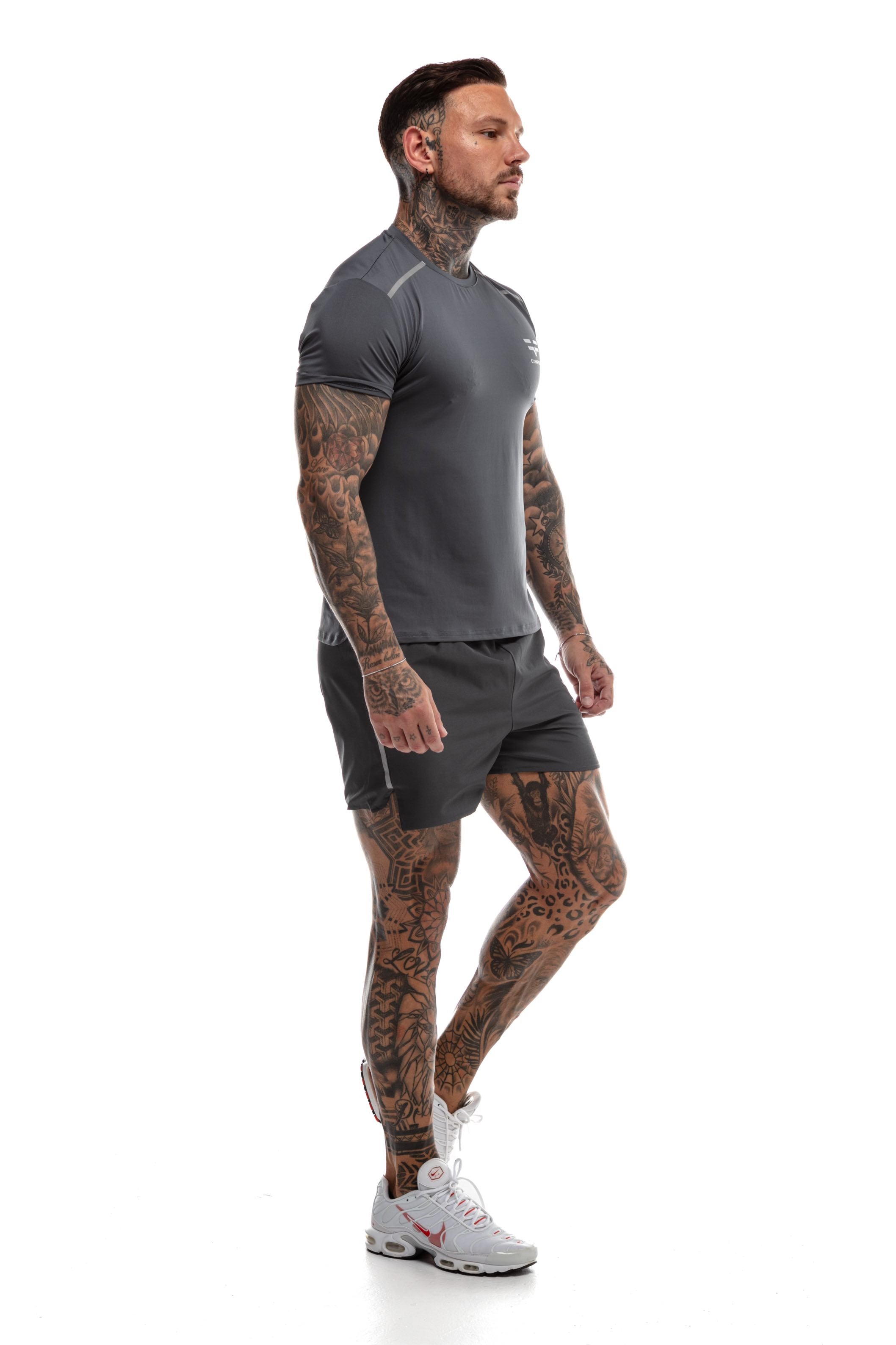 GymFreak Mens Fusion T-Shirt - Charcoal