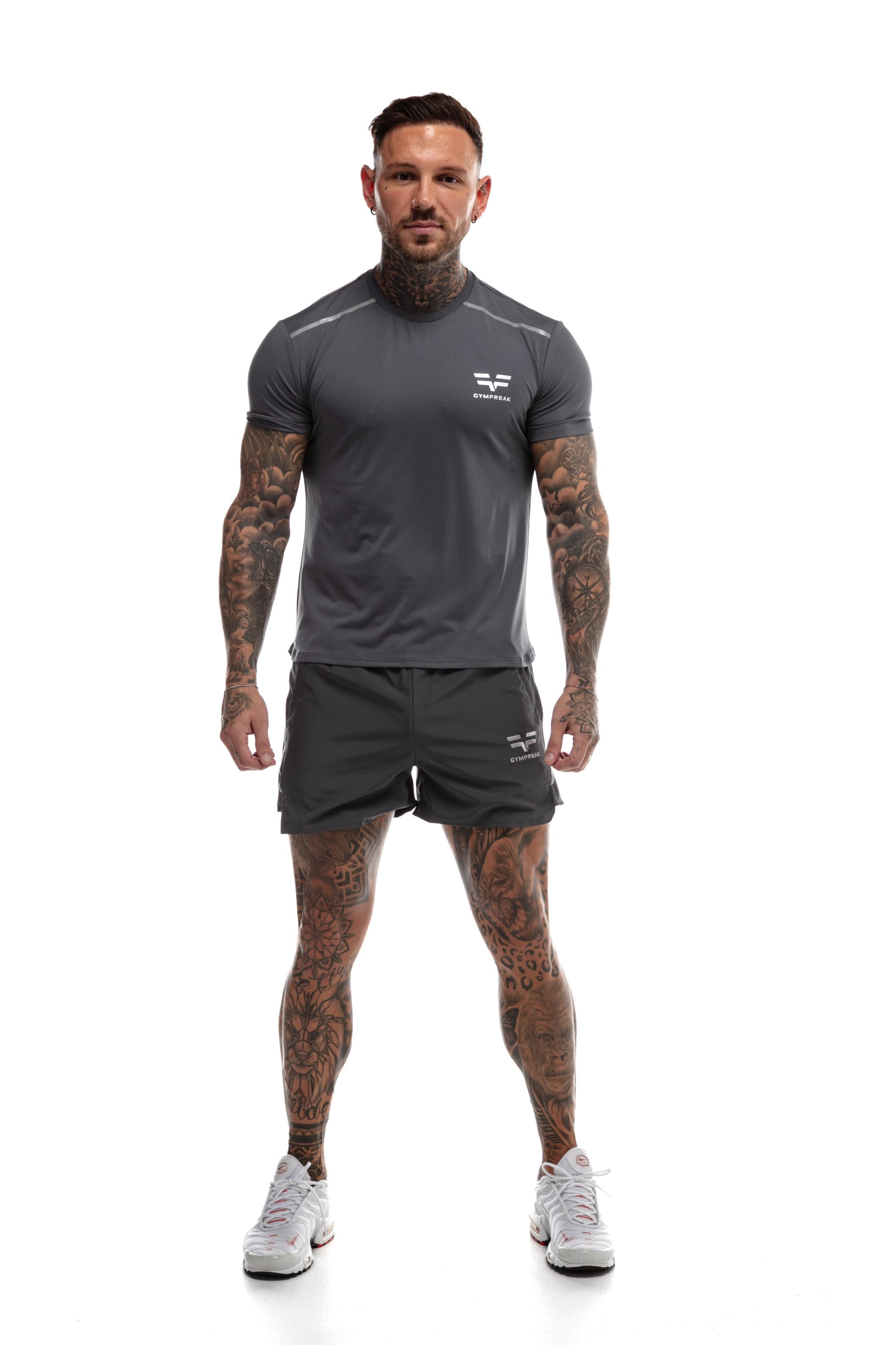 GymFreak Mens Fusion T-Shirt - Charcoal