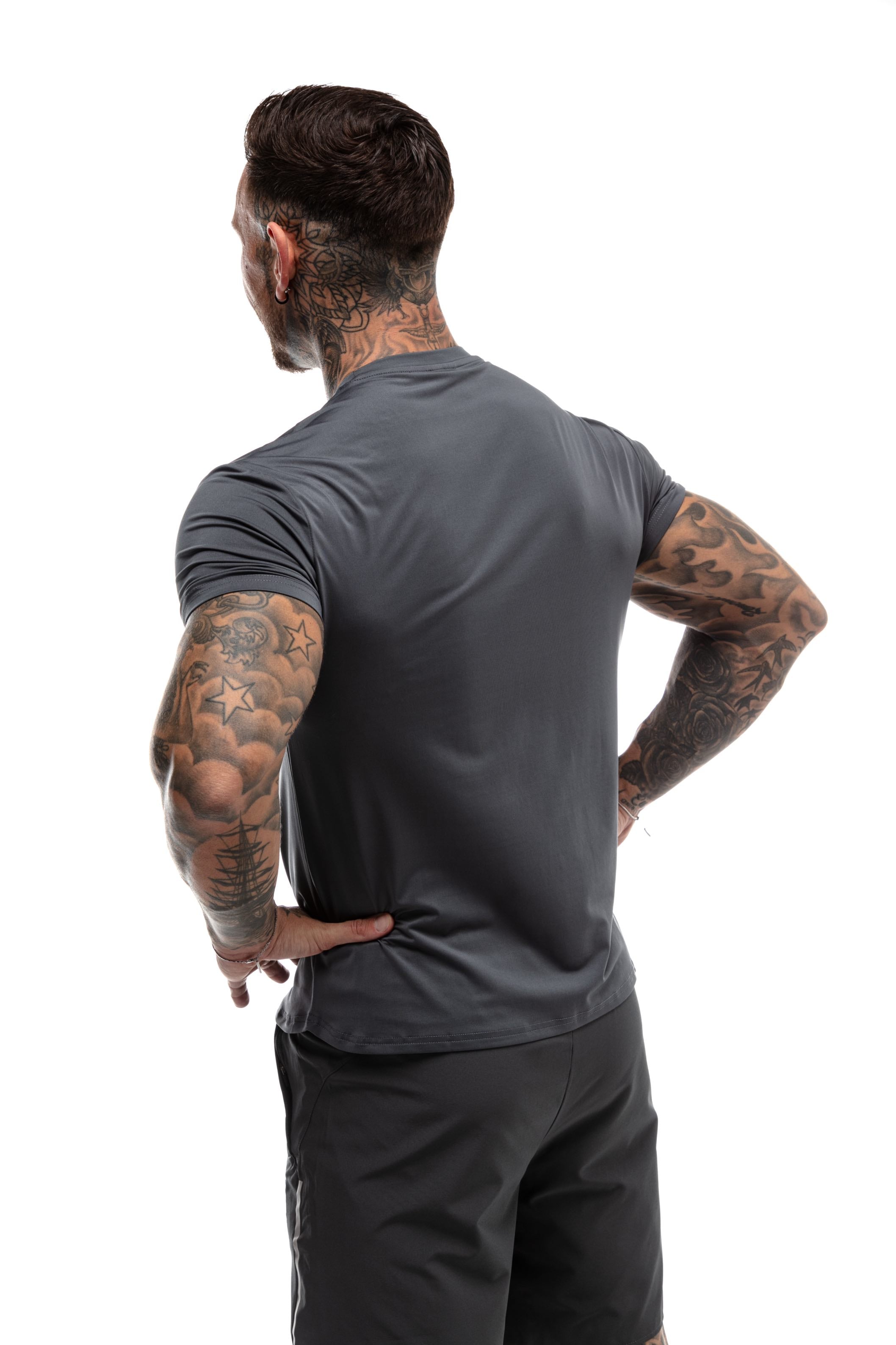 GymFreak Mens Fusion T-Shirt - Charcoal