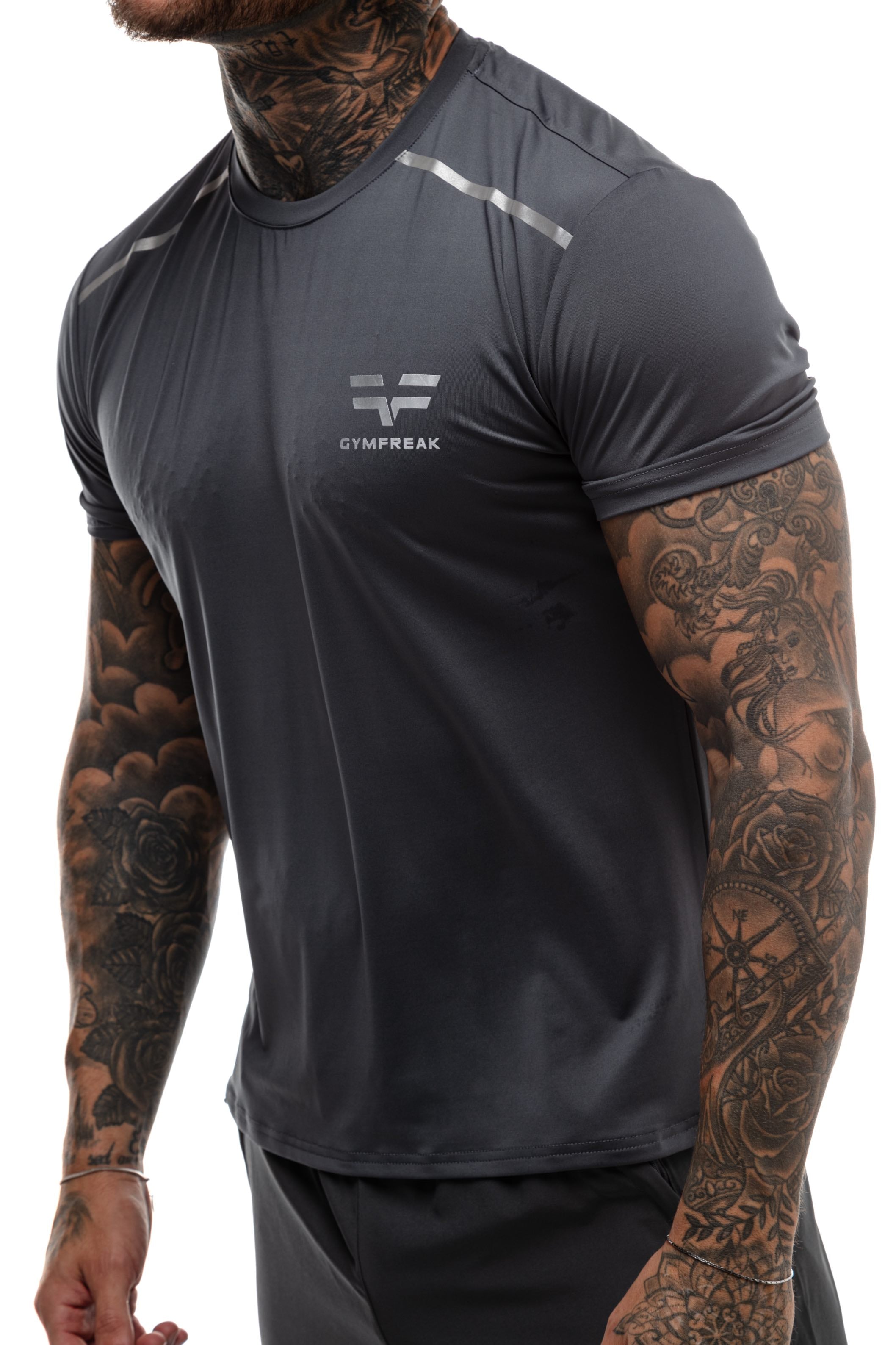 GymFreak Mens Fusion T-Shirt - Charcoal