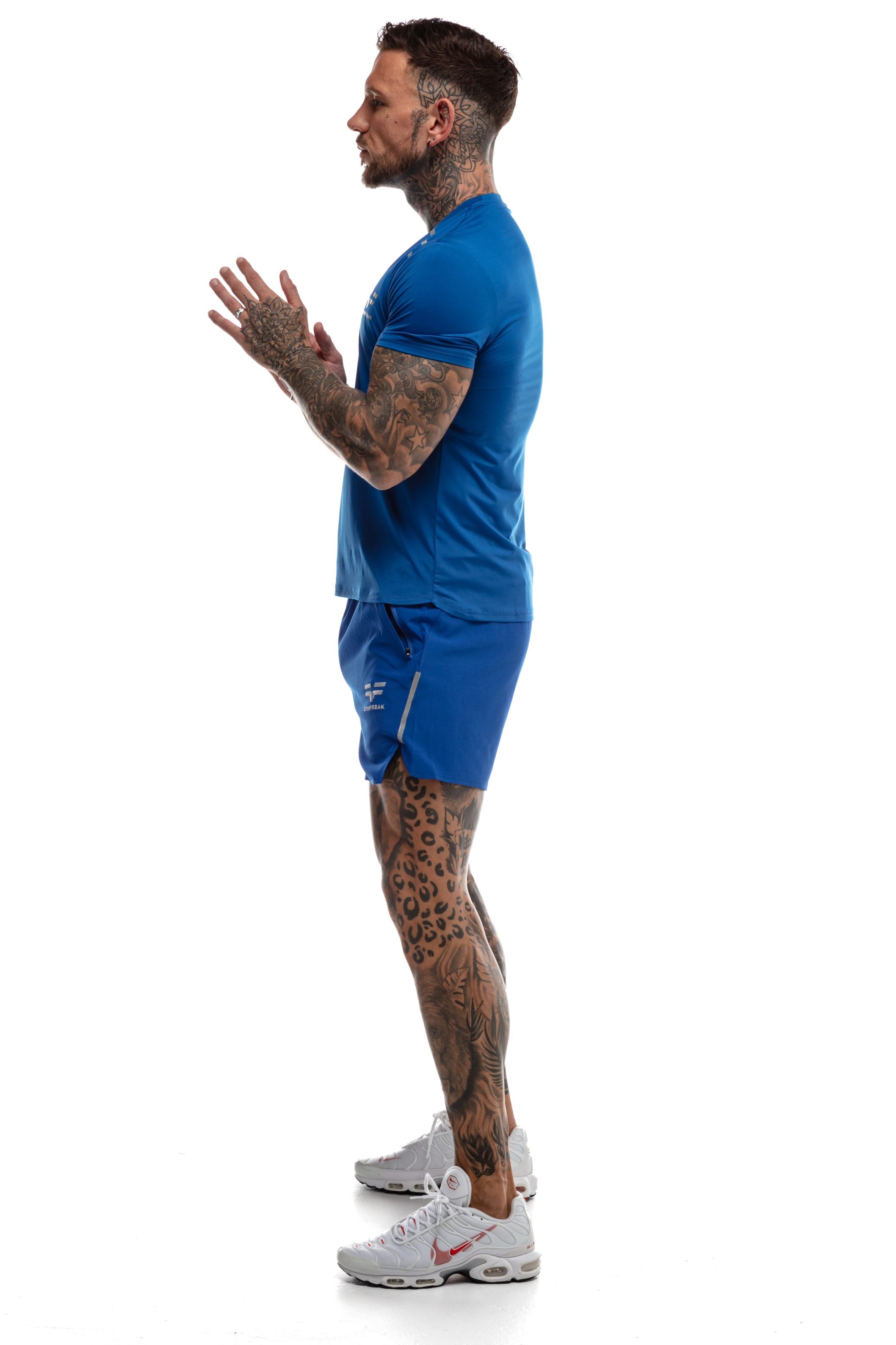 GymFreak Mens Fusion T-Shirt - Royal Blue