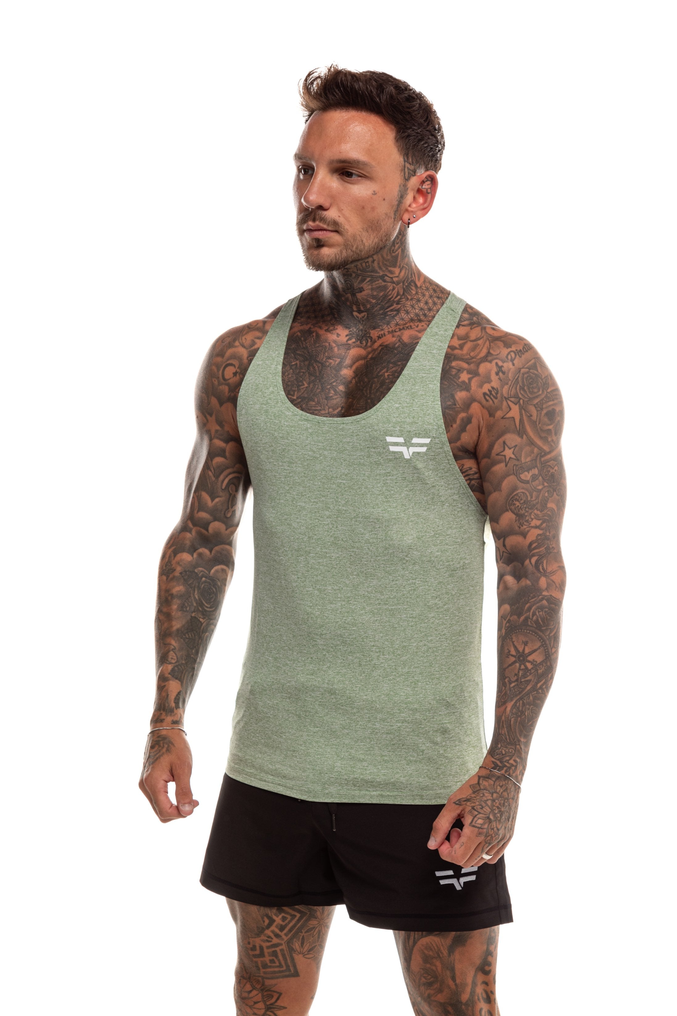 GymFreak Mens Active Vest - Green