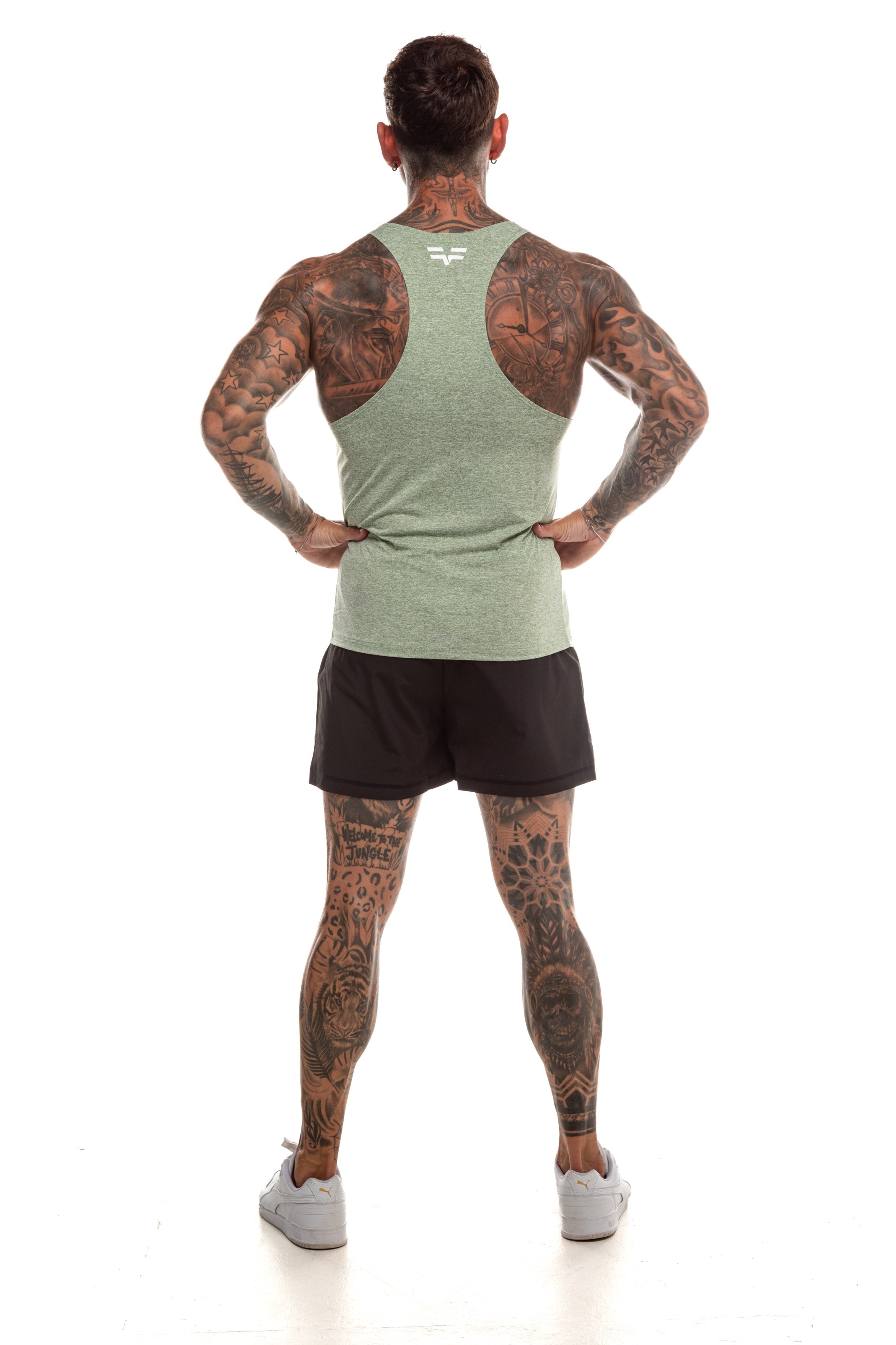 GymFreak Mens Active Vest - Green