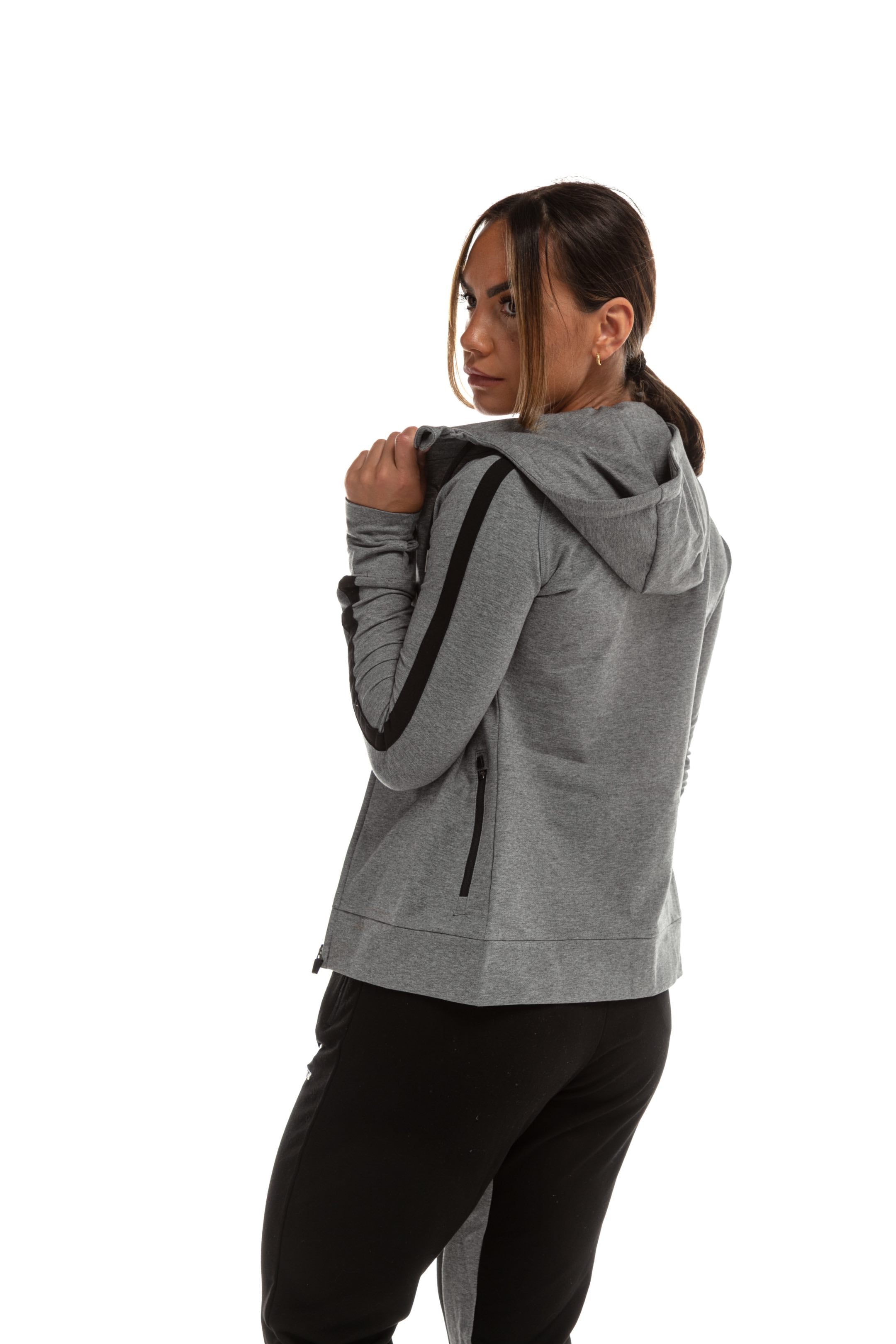 GymFreak Womens Emblem Hoodie - Grey