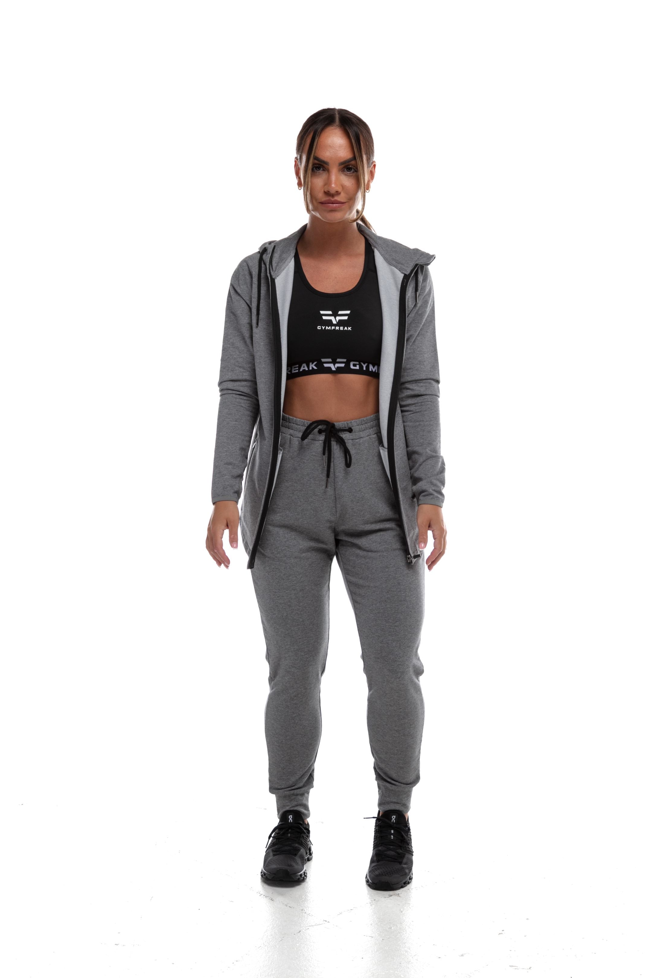 GymFreak Womens Active Joggers - Grey