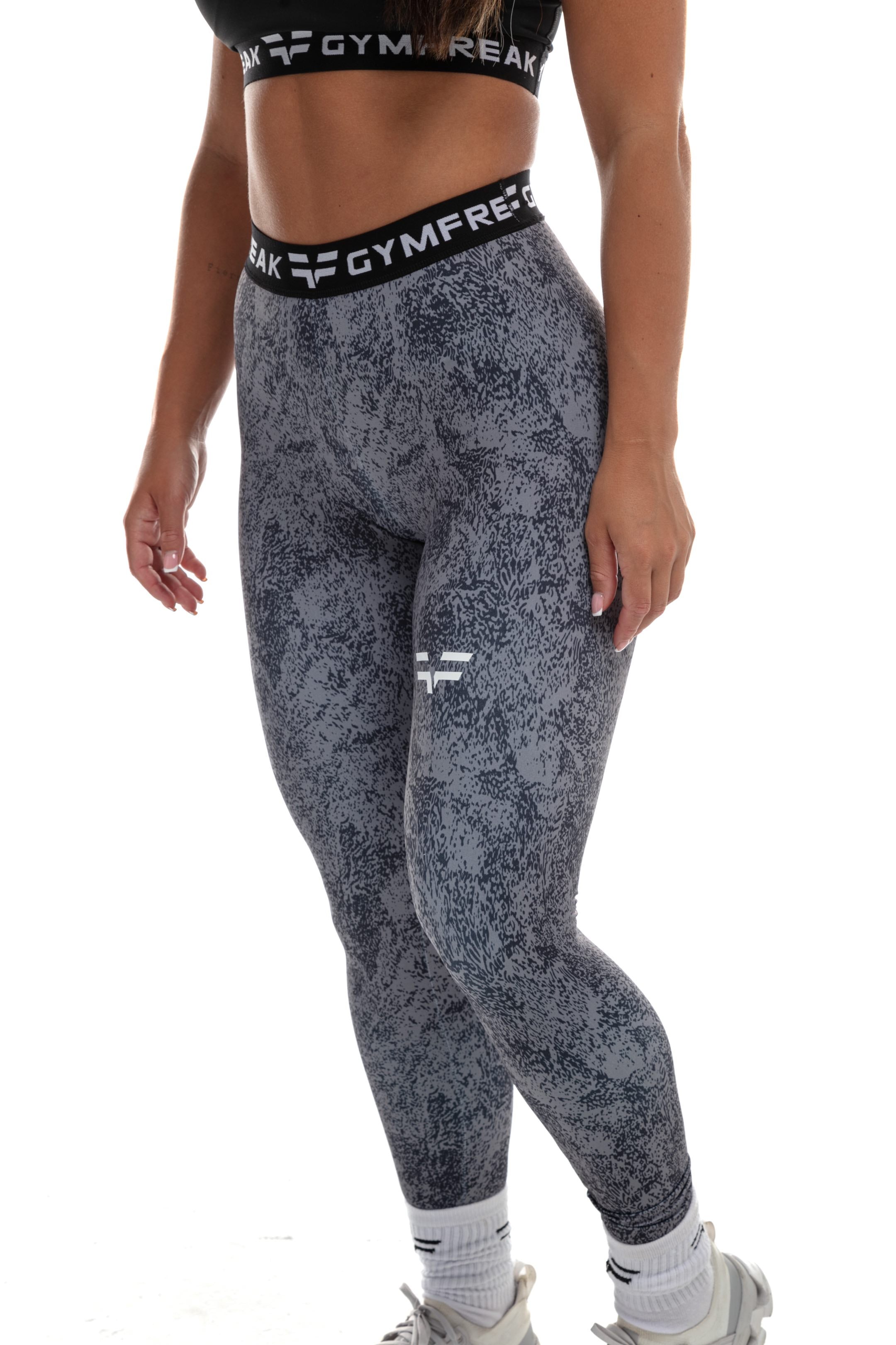 GymFreak Womens Leggings - Grey