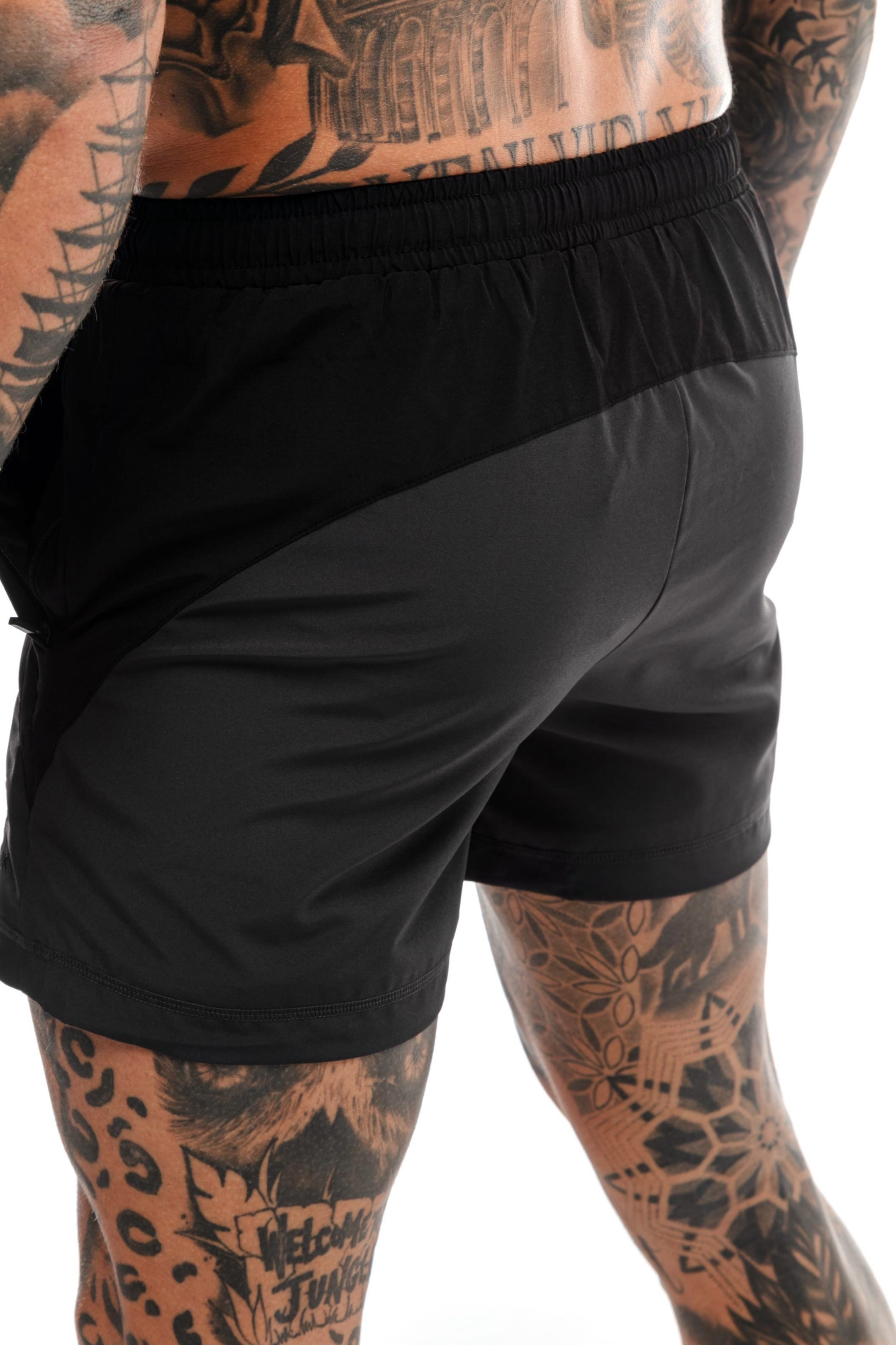 GymFreak Mens Pro Shorts - Grey 3.5 inch