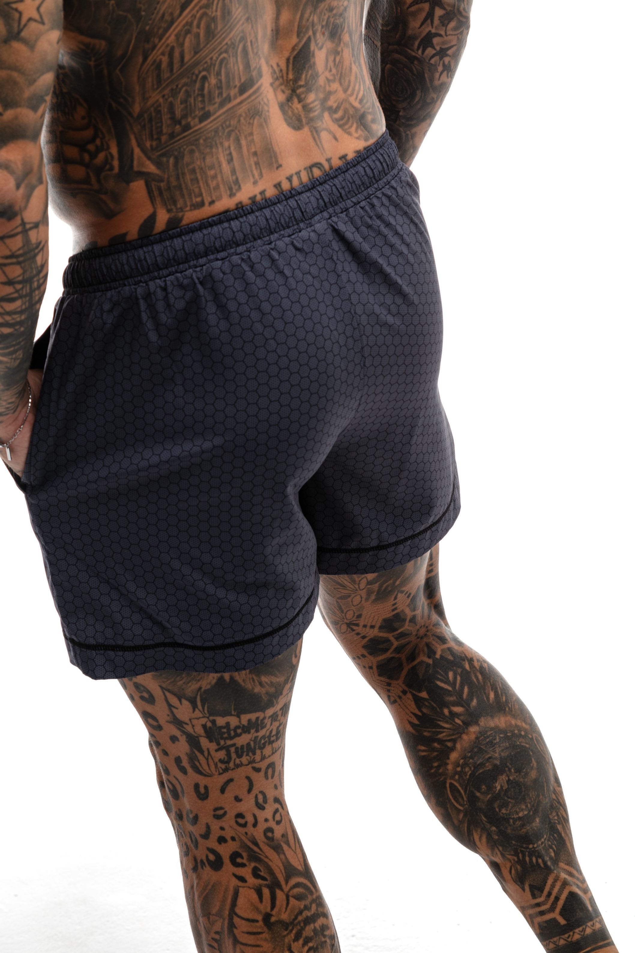 GymFreak Mens HEX Shorts - 3.5 inch