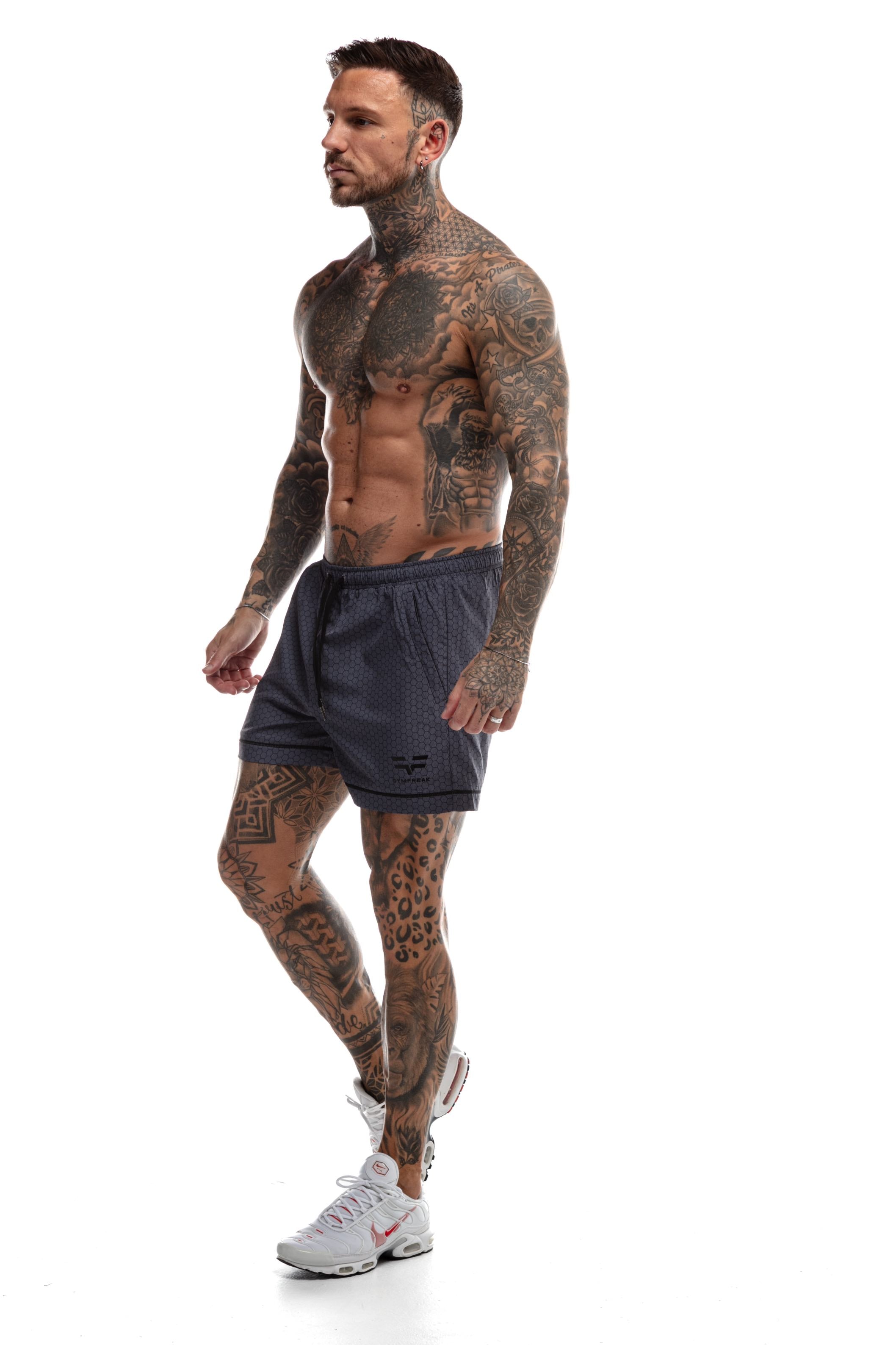 GymFreak Mens HEX Shorts - 3.5 inch