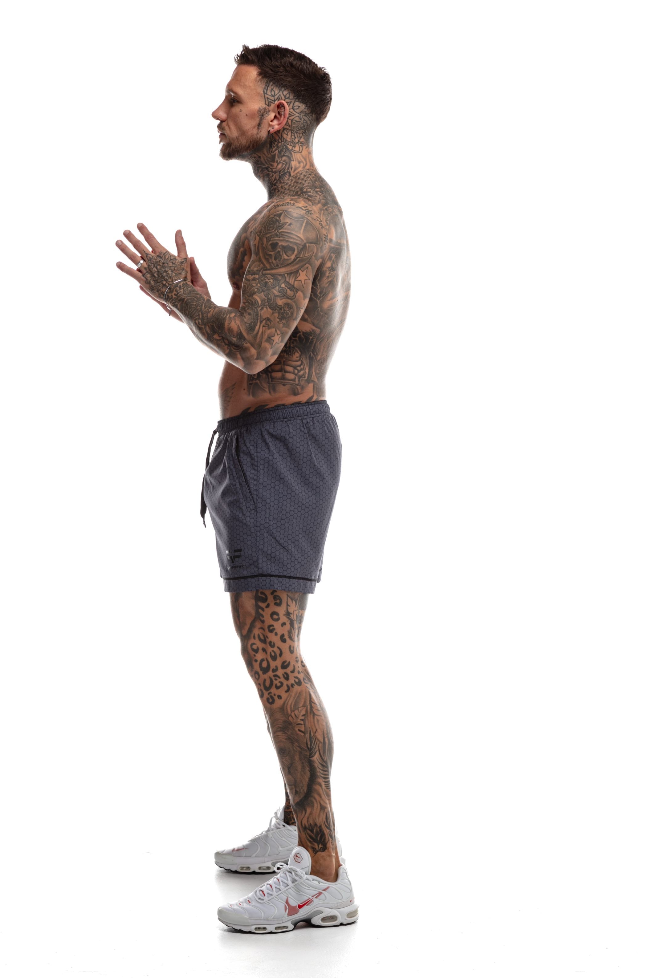 GymFreak Mens HEX Shorts - 3.5 inch