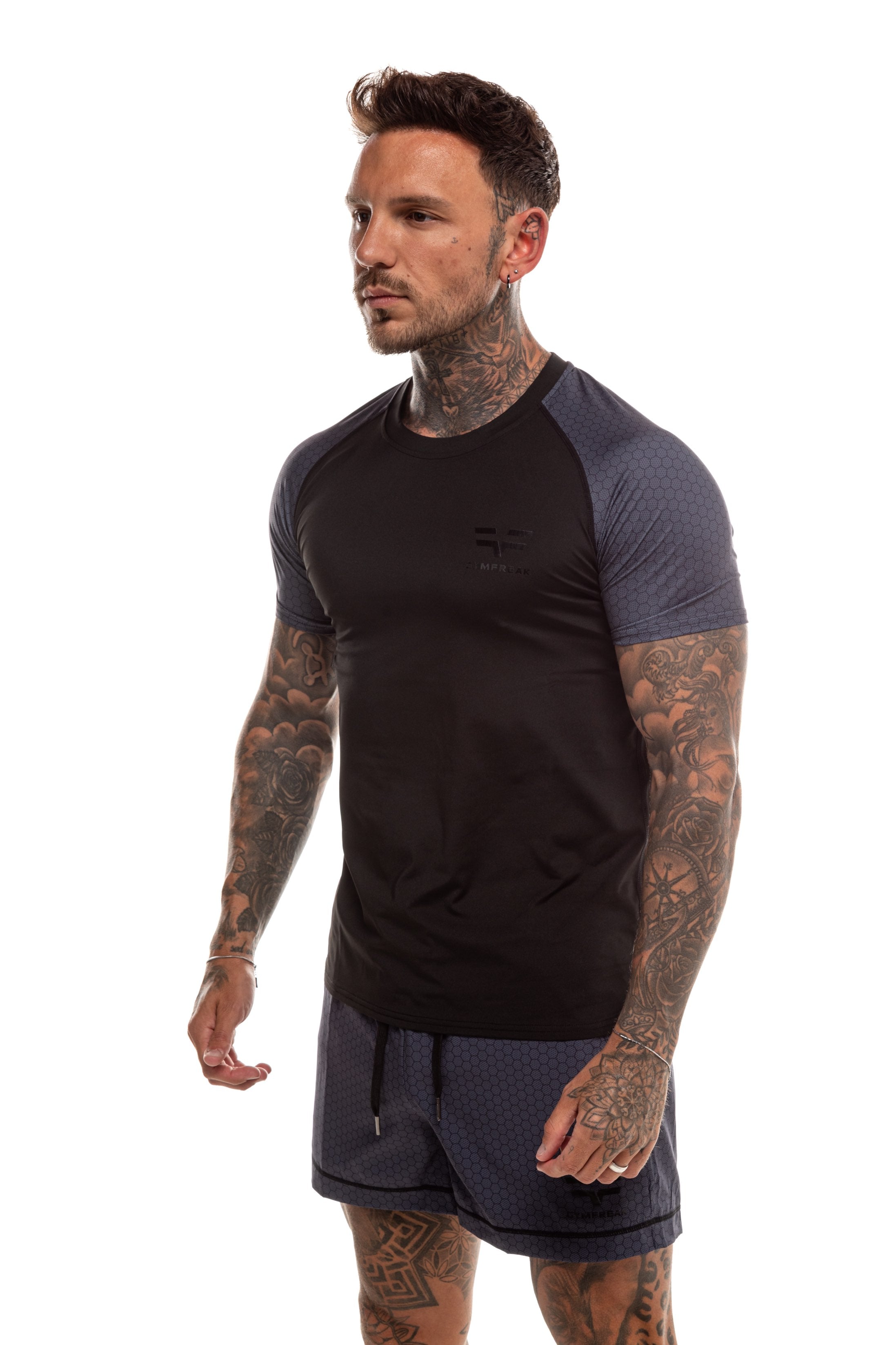 GymFreak Mens HEX T-Shirt - Sleeves