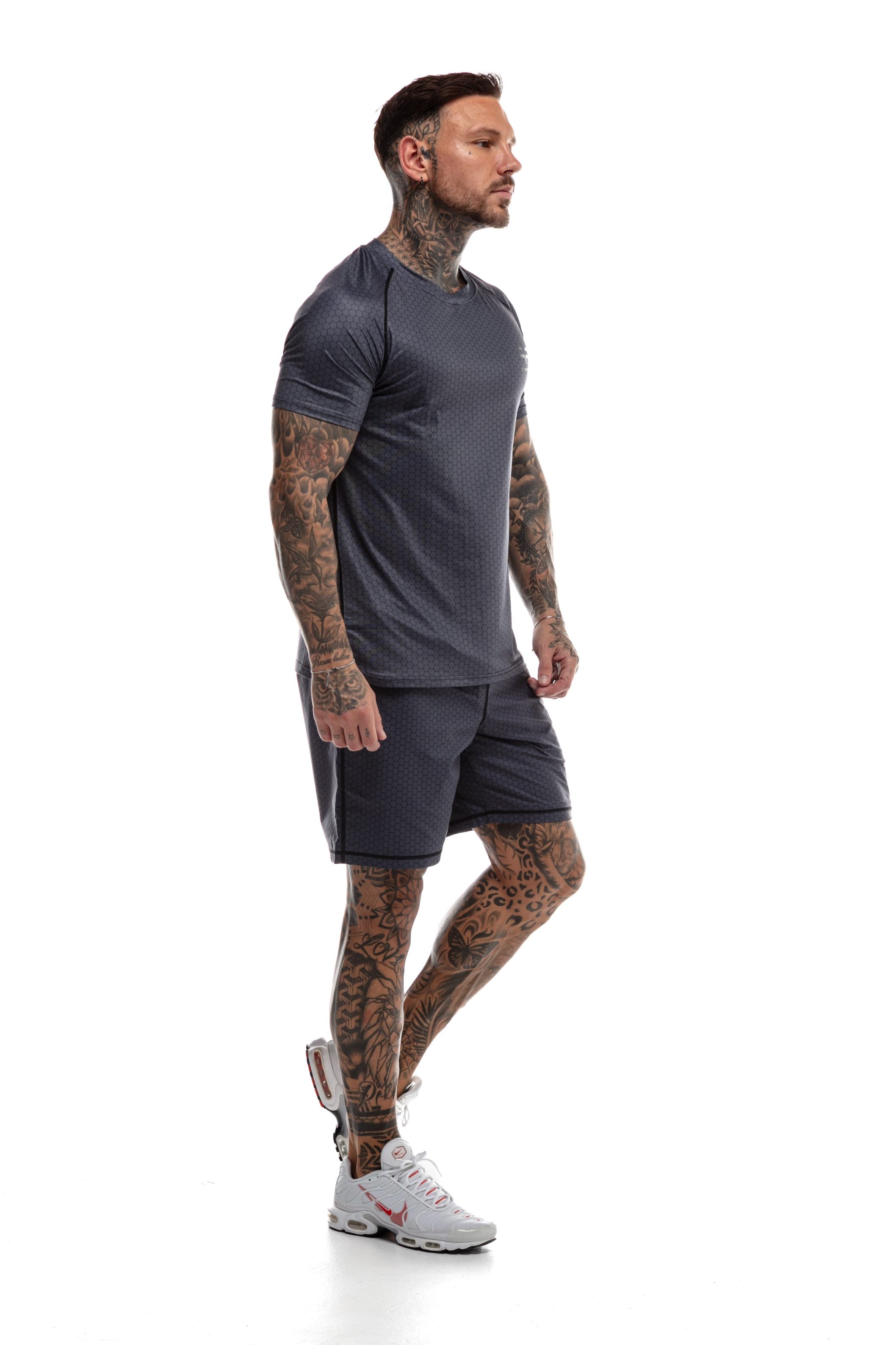 GymFreak Mens HEX T-Shirt - Full Pattern