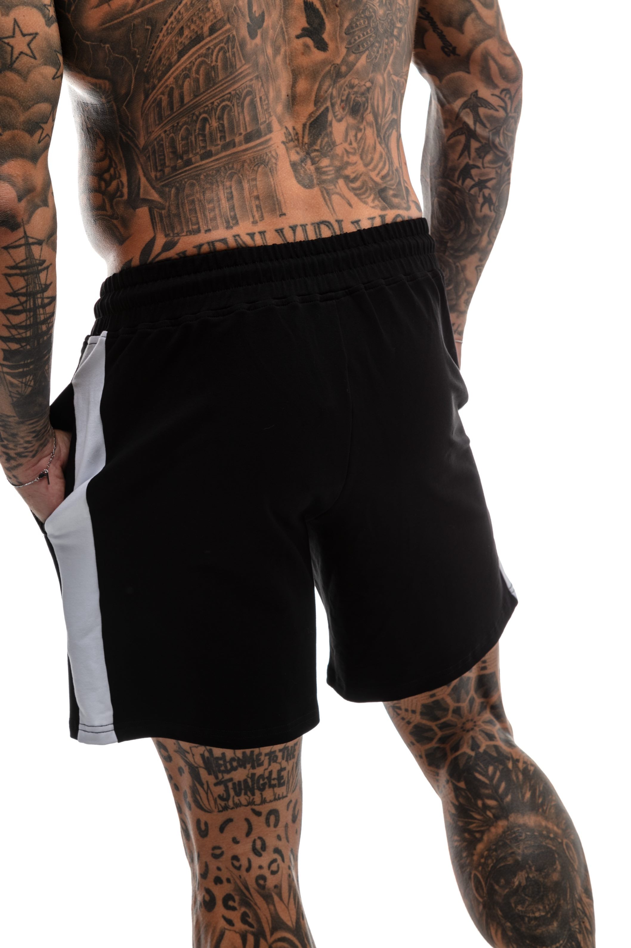 GymFreak Mens Icon Range Shorts - Black - 7 inch