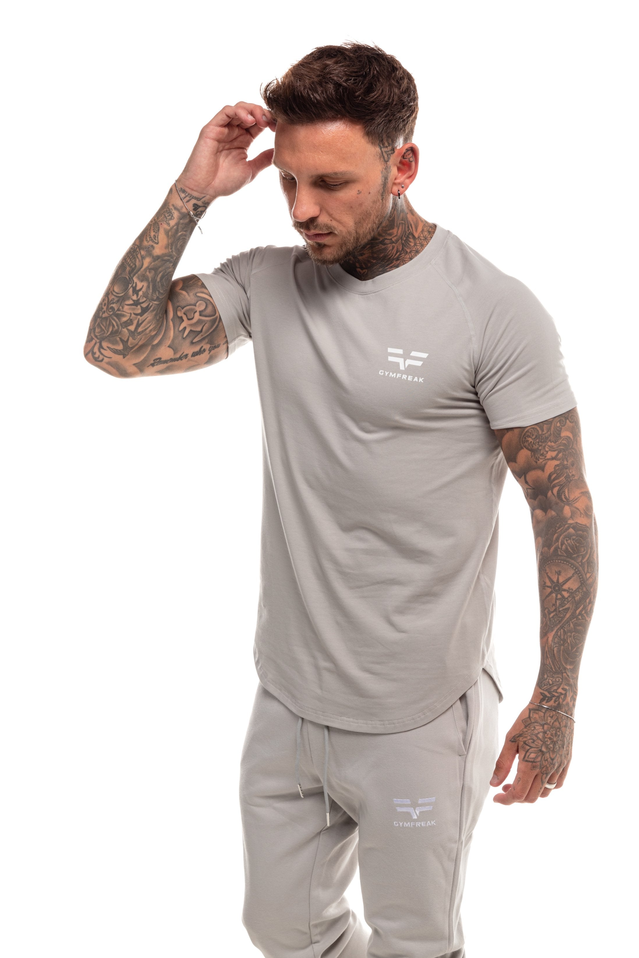 GymFreak Mens Members T-shirt - Light Grey