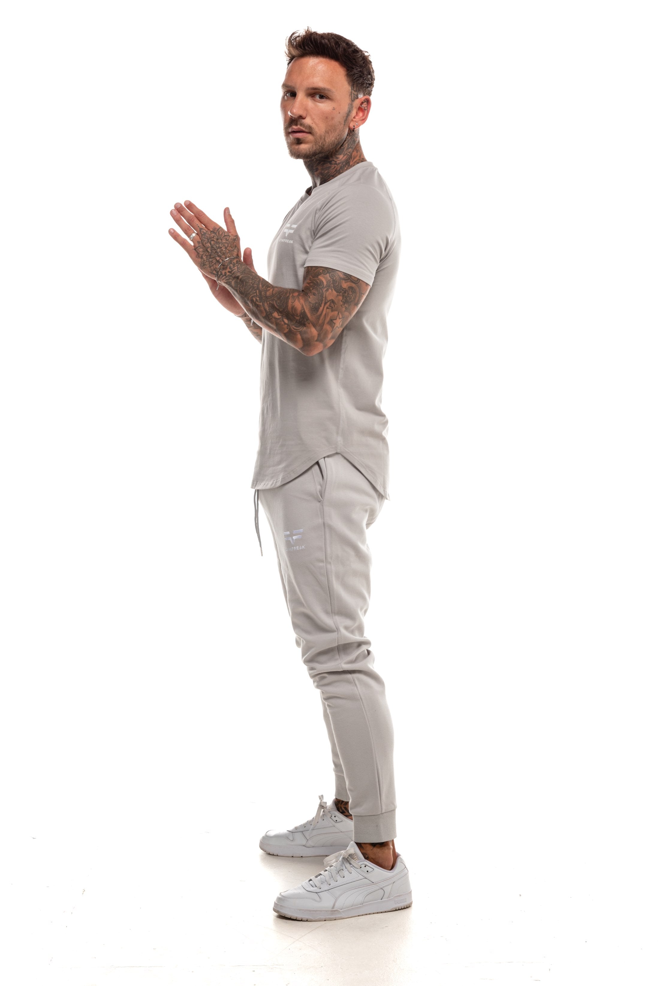 GymFreak Mens Members T-shirt - Light Grey