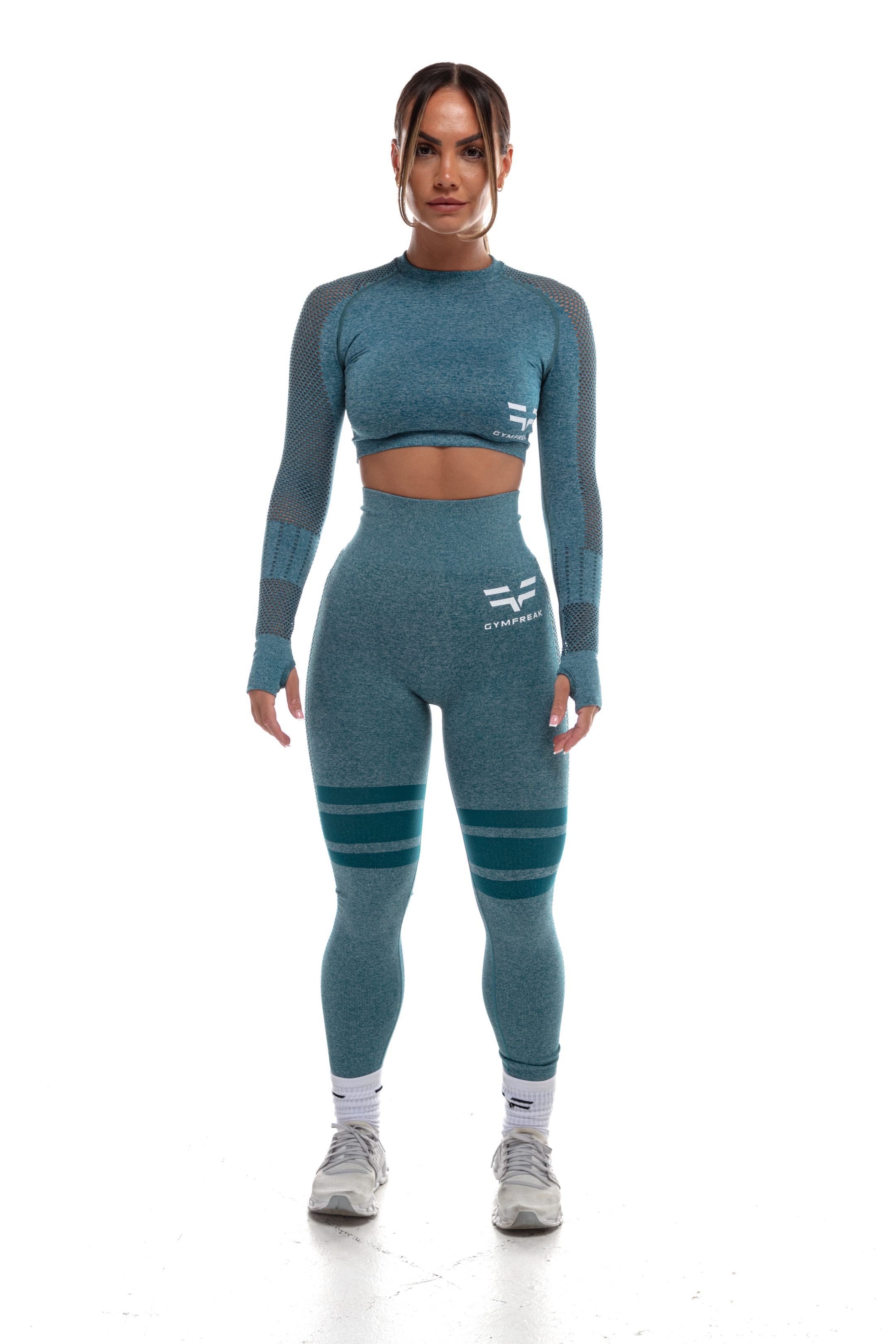 GymFreak Womens Yoga Set - Midnight Green