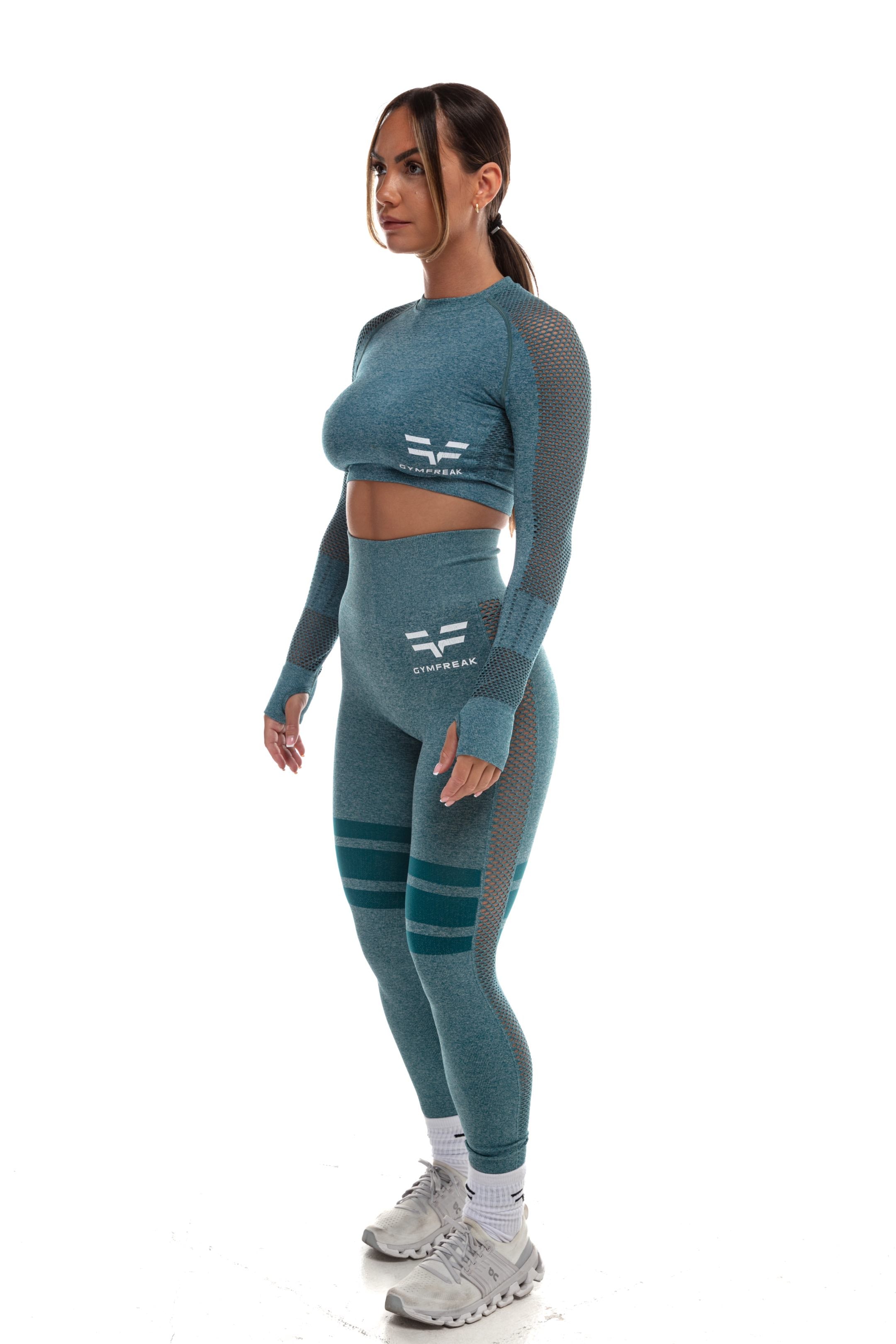 GymFreak Womens Yoga Set - Midnight Green