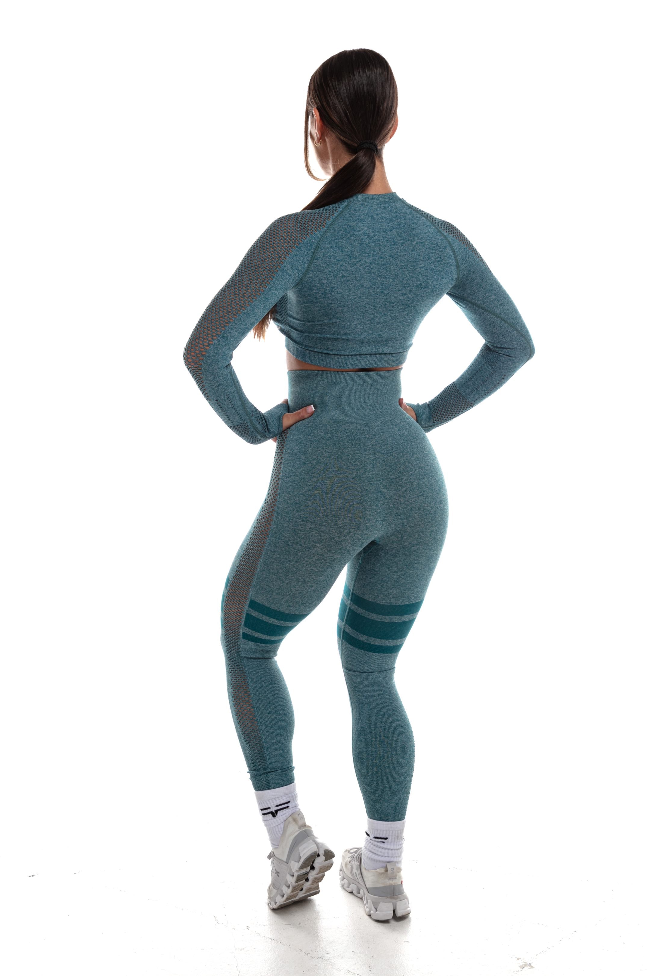 GymFreak Womens Yoga Set - Midnight Green