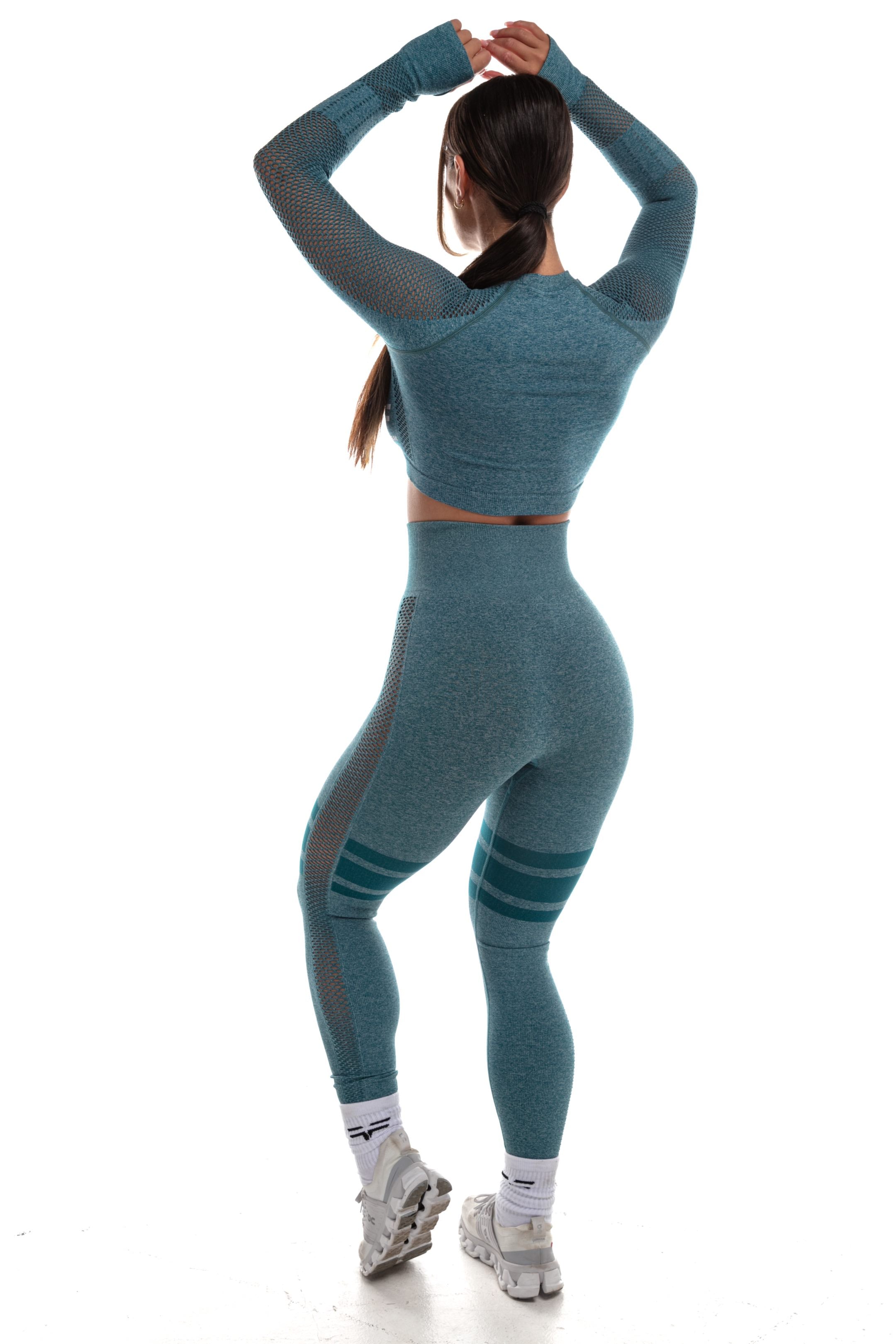 GymFreak Womens Yoga Set - Midnight Green