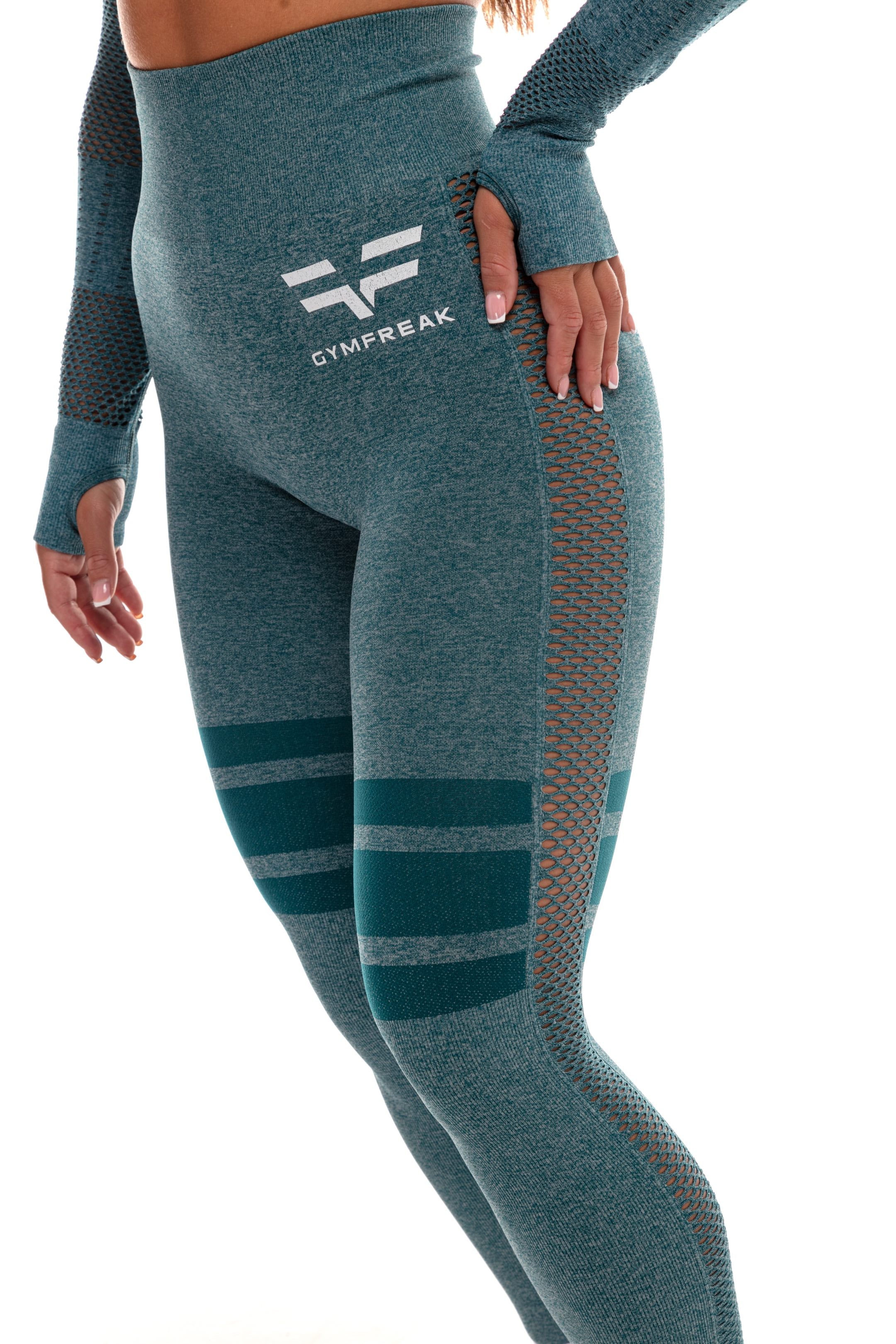 GymFreak Womens Yoga Set - Midnight Green