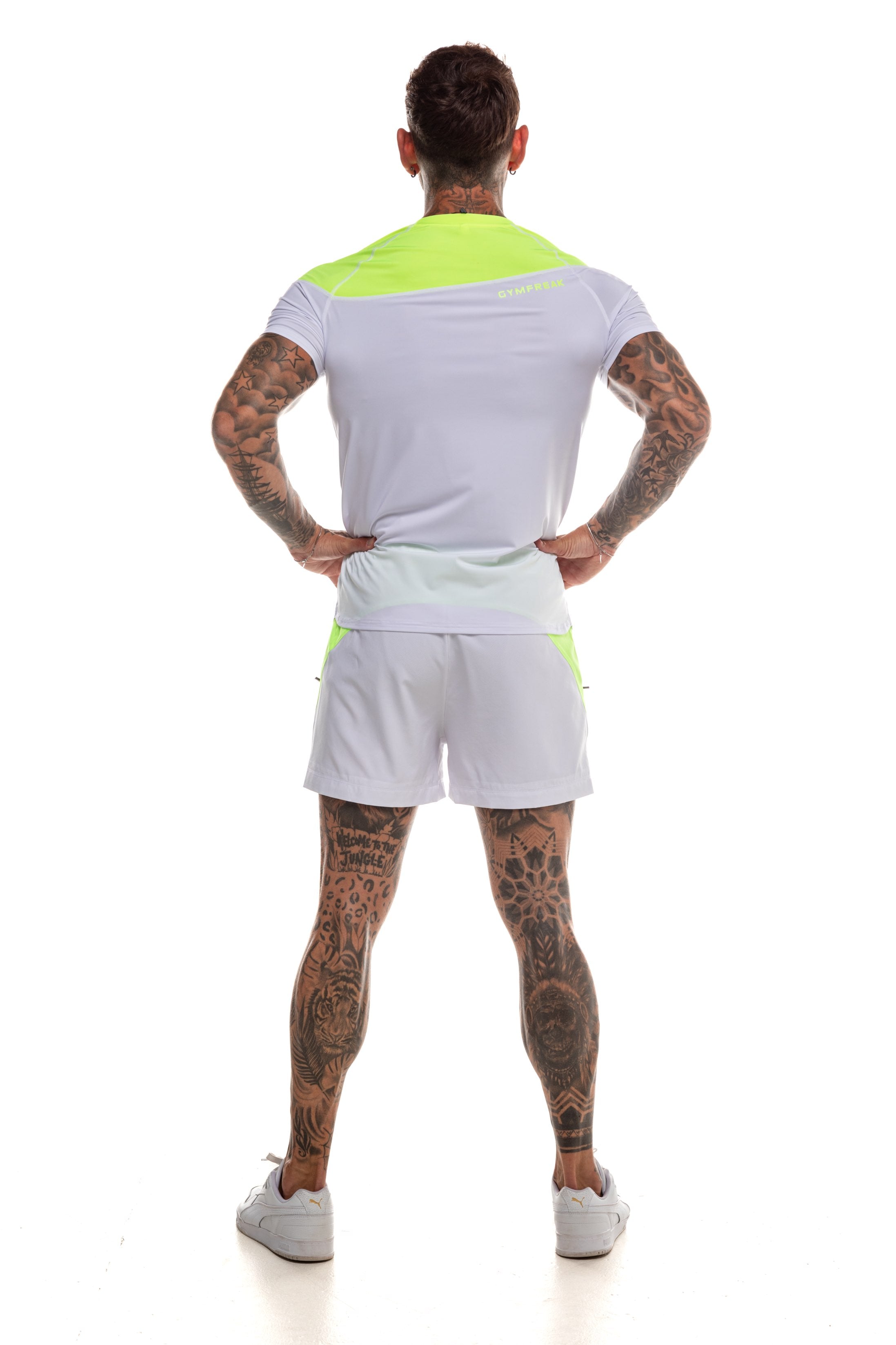 GymFreak Mens Neon Pro T-Shirt - Neon Yellow