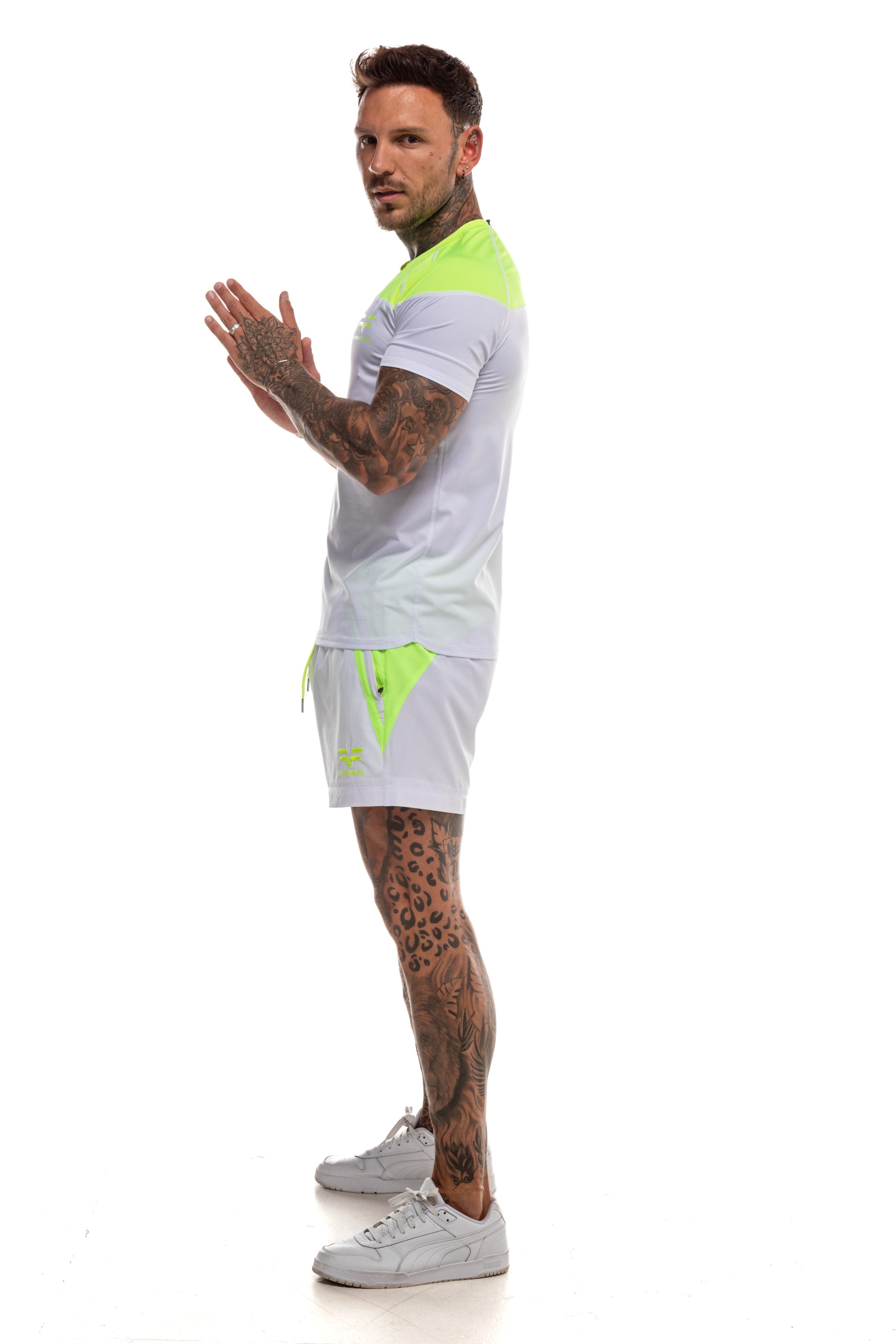 GymFreak Mens Neon Pro T-Shirt - Neon Yellow