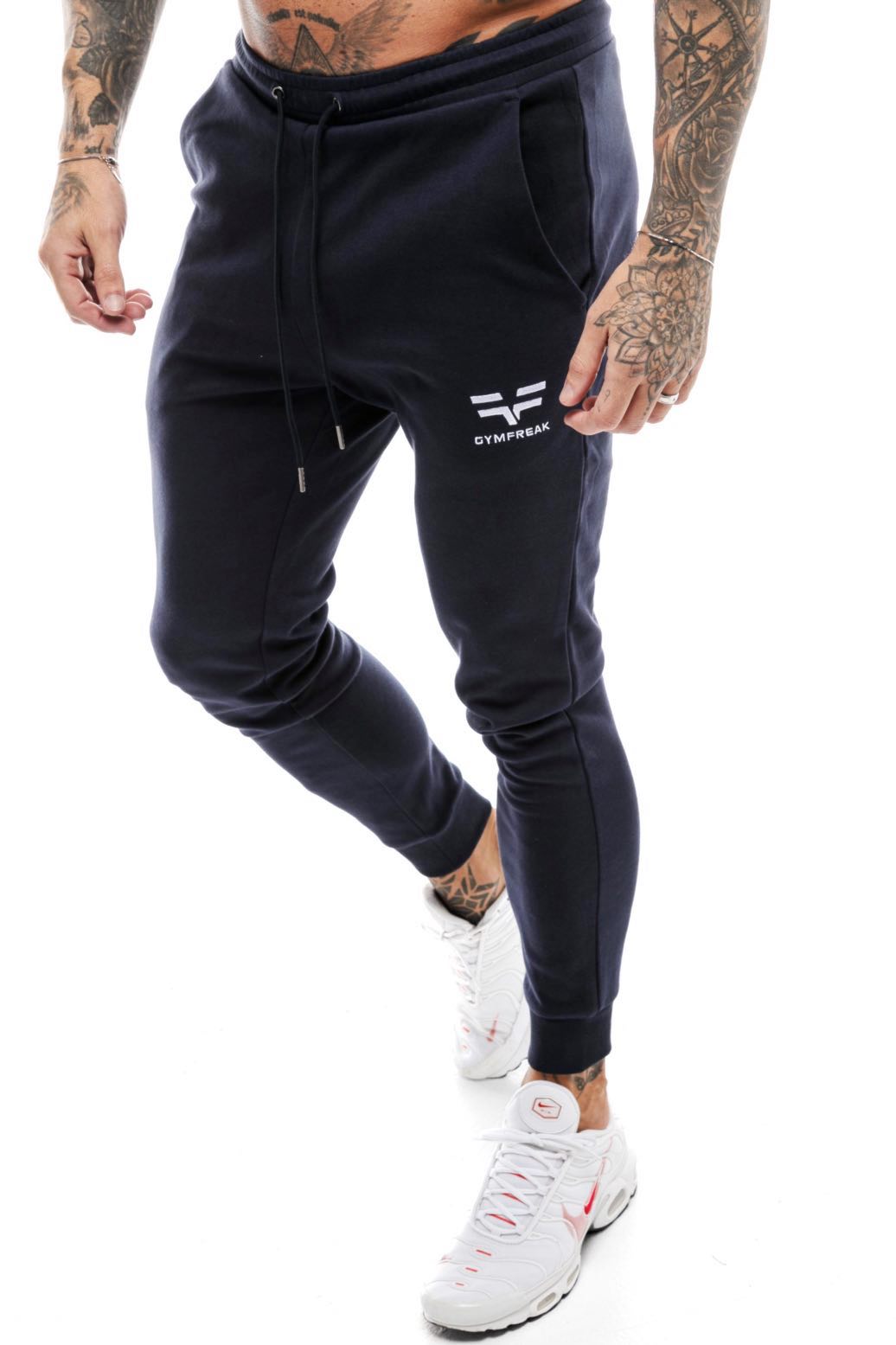 GymFreak Mens Power Joggers - Navy Blue