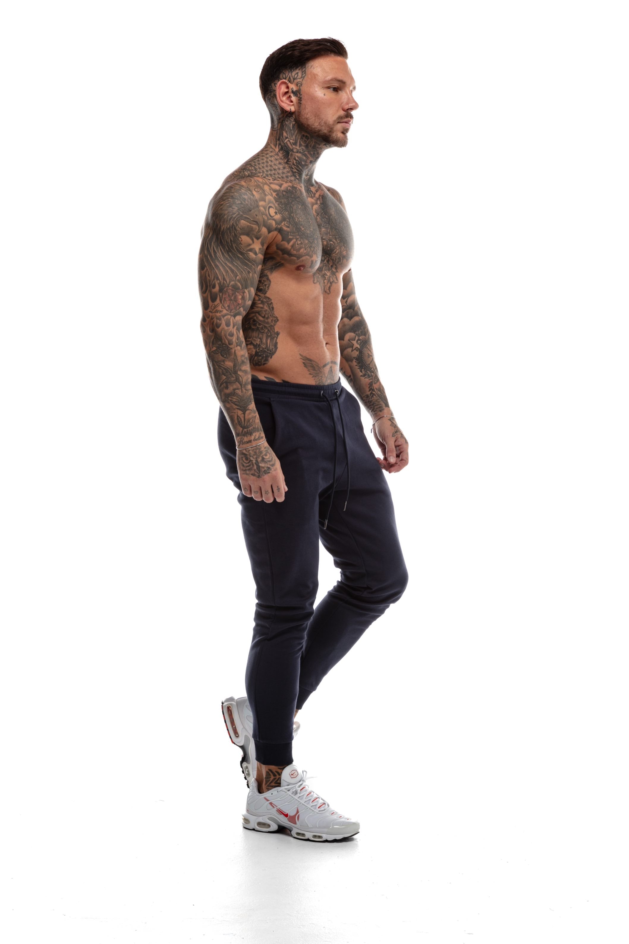 GymFreak Mens Power Joggers - Navy Blue