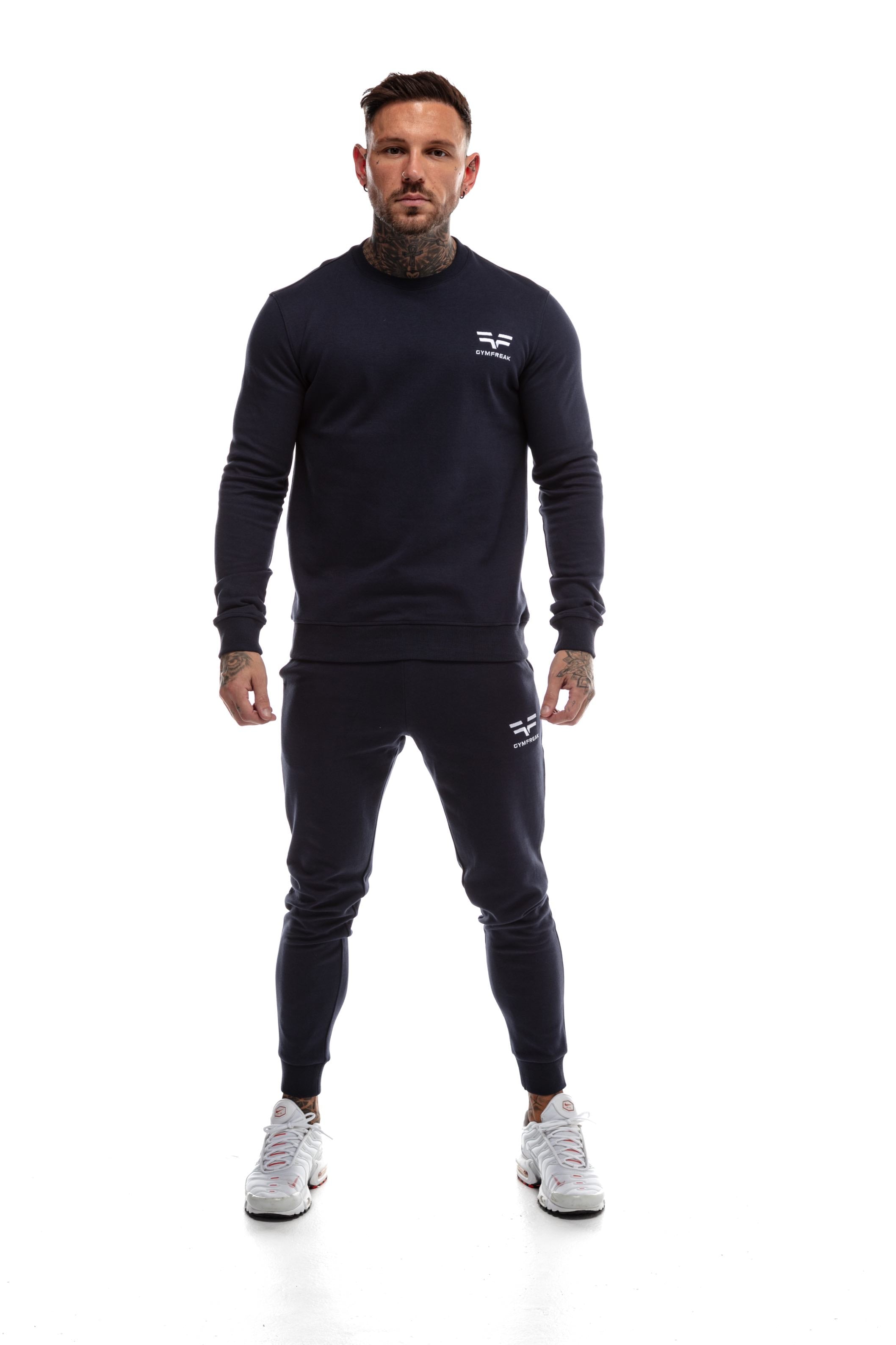 GymFreak Mens Power Sweatshirt - Navy Blue