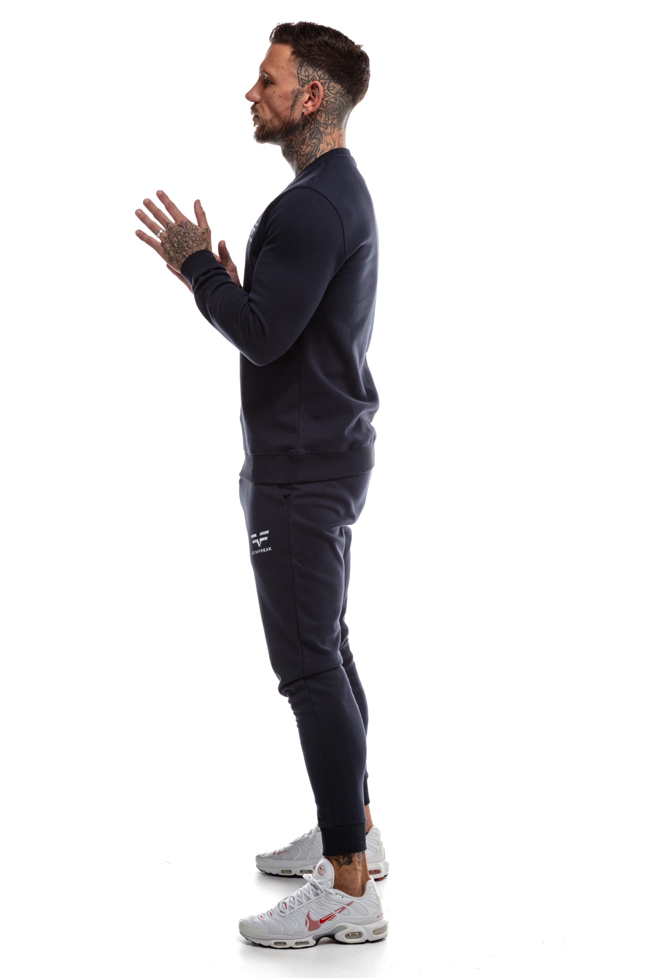 GymFreak Mens Power Sweatshirt - Navy Blue