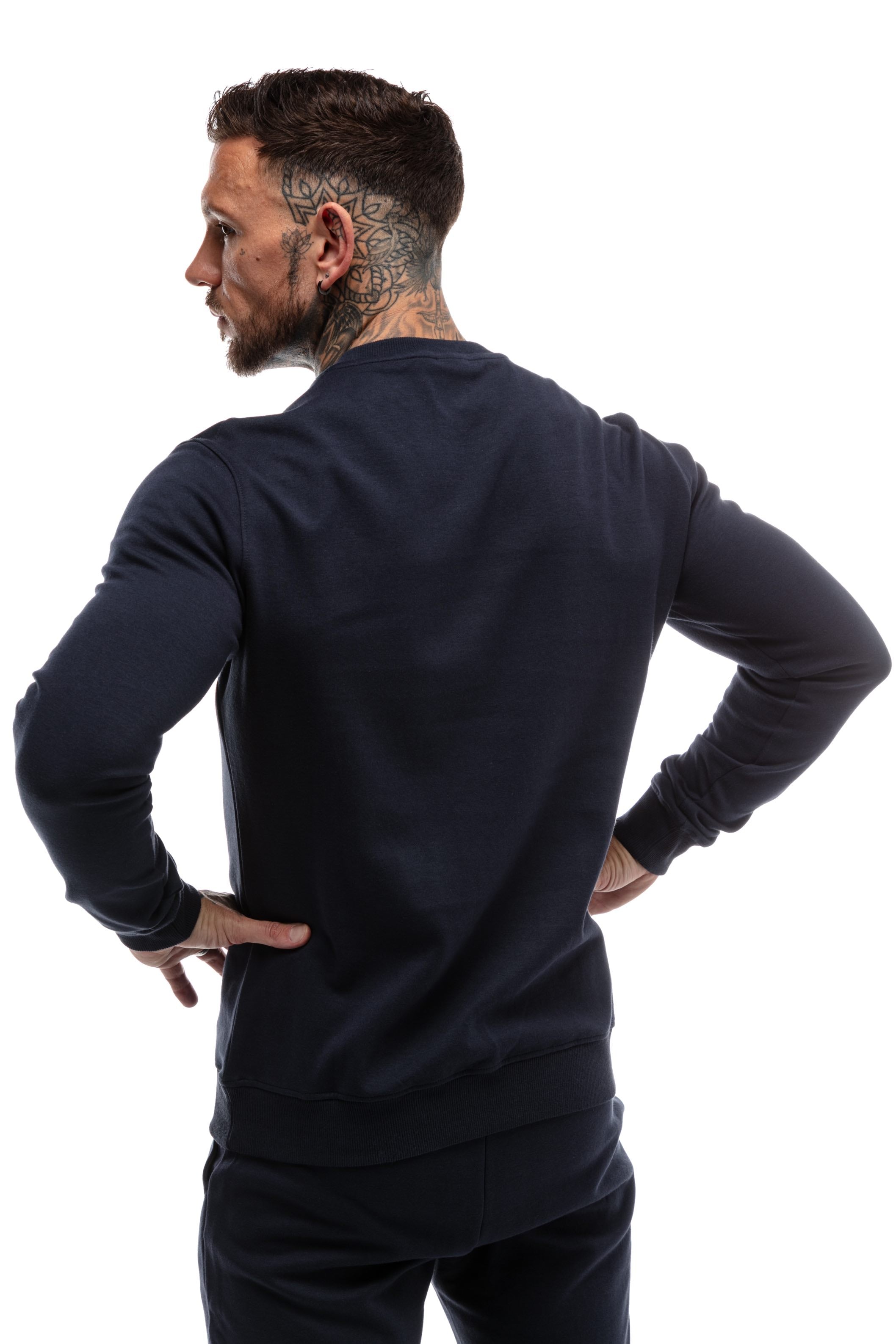 GymFreak Mens Power Sweatshirt - Navy Blue