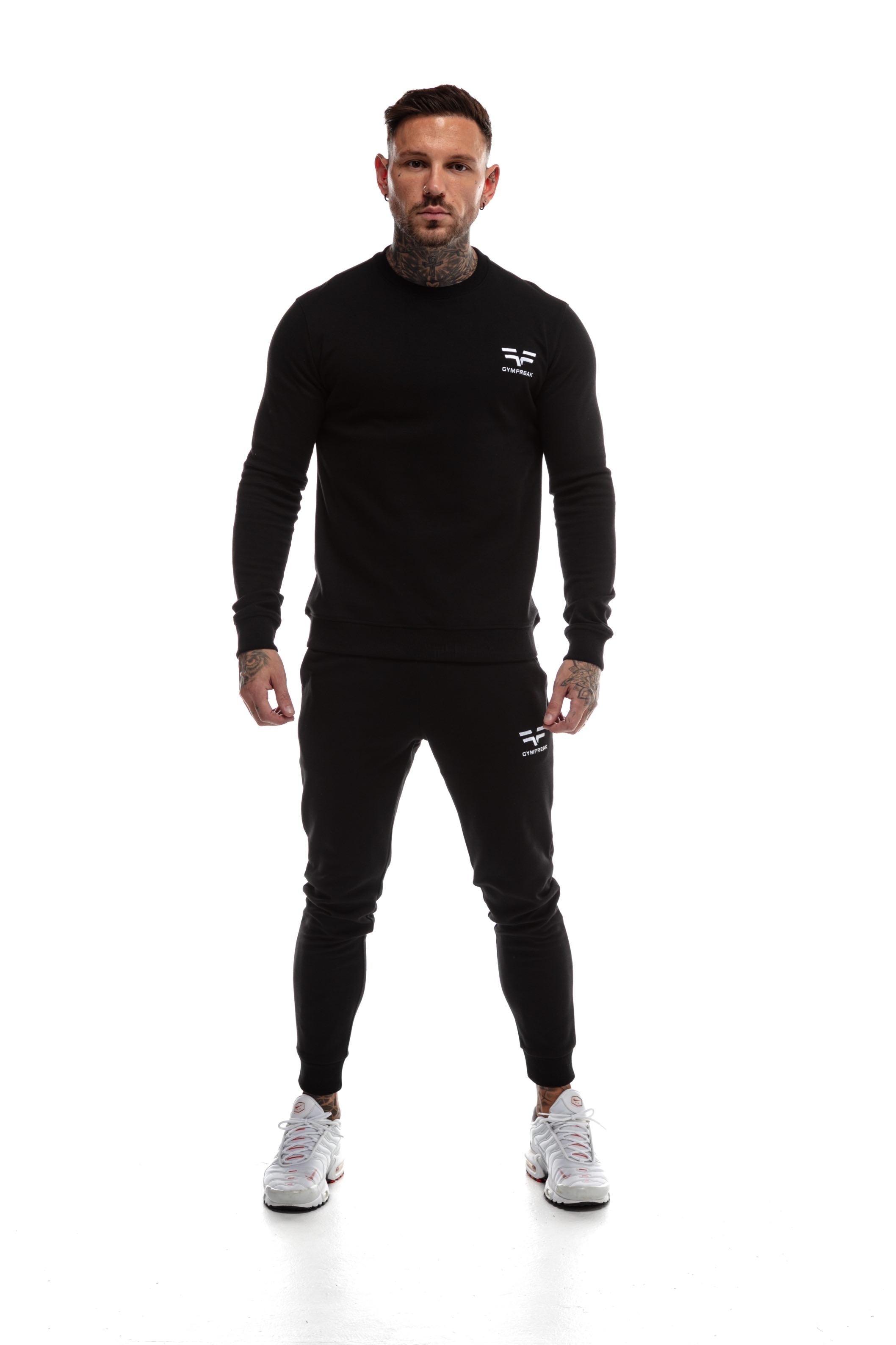 GymFreak Mens Power Sweatshirt - Black