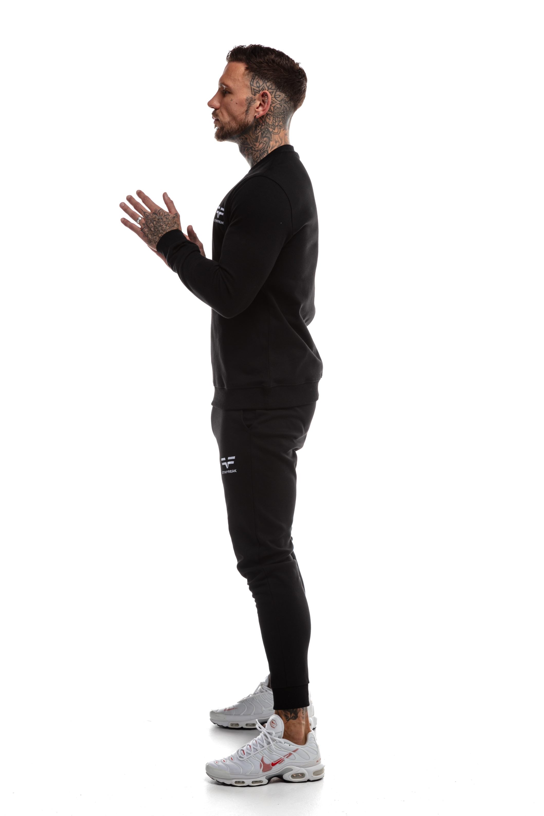 GymFreak Mens Power Sweatshirt - Black