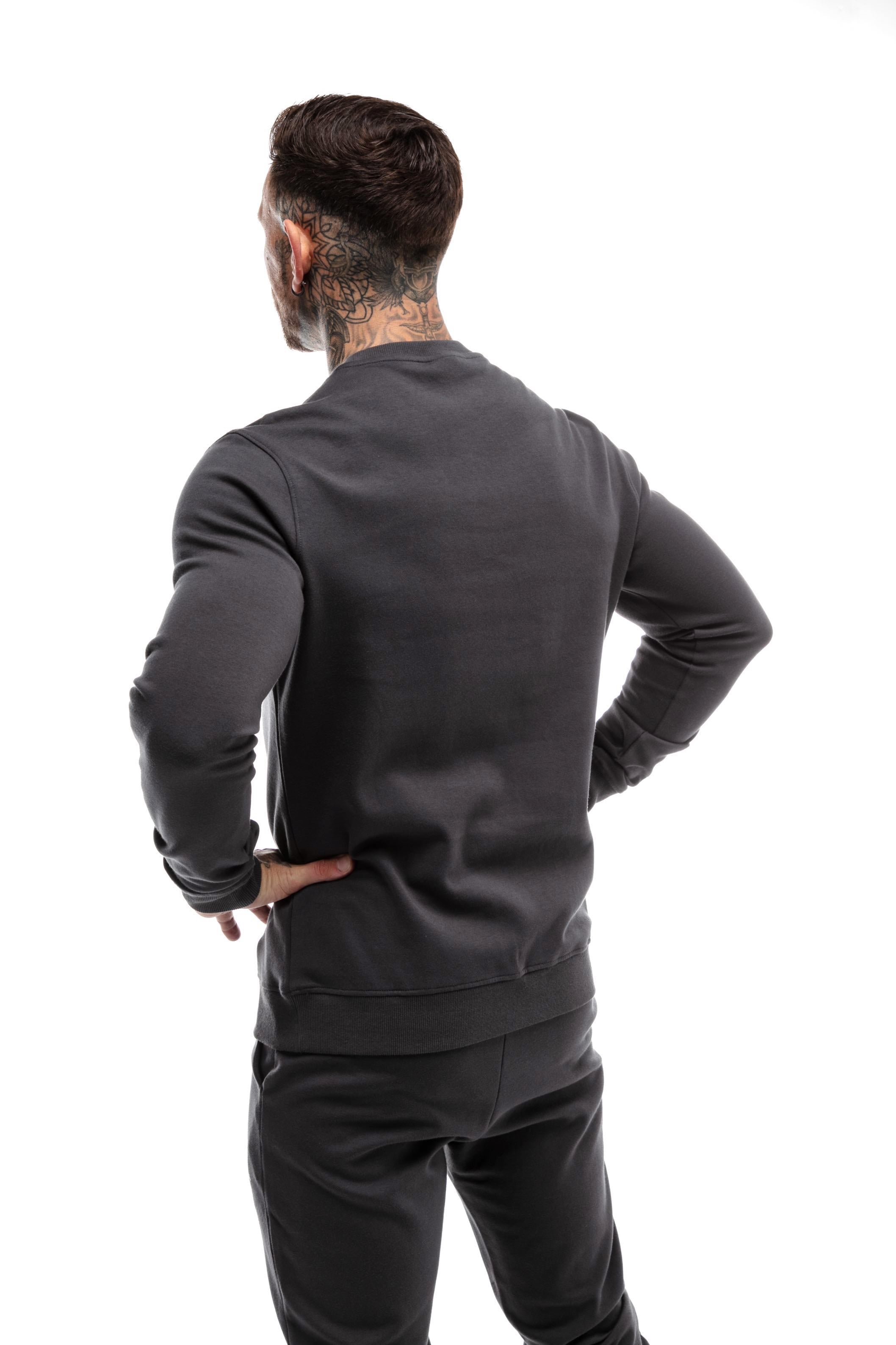 GymFreak Mens Power Sweatshirt - Charcoal