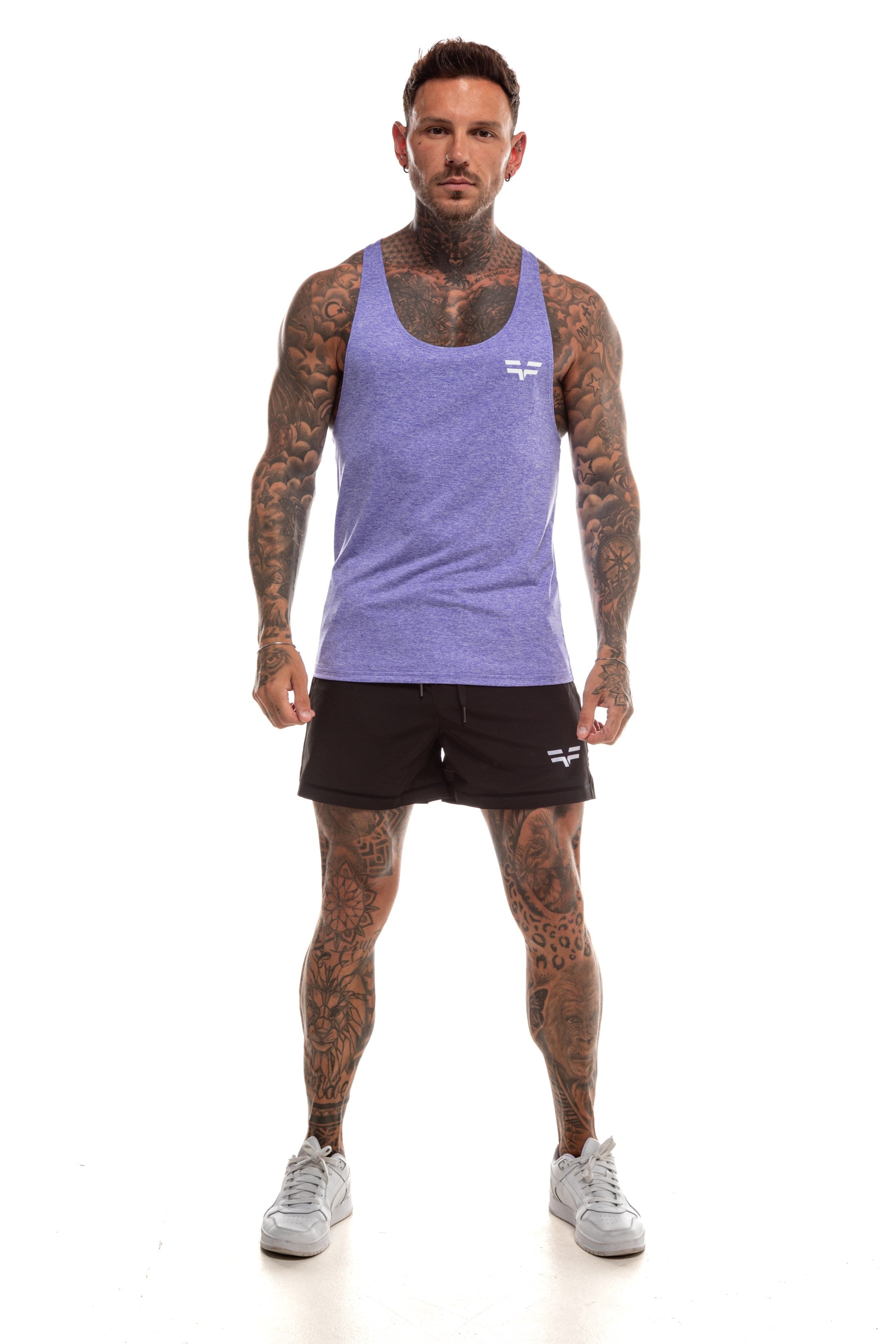 GymFreak Mens Active Vest - Purple