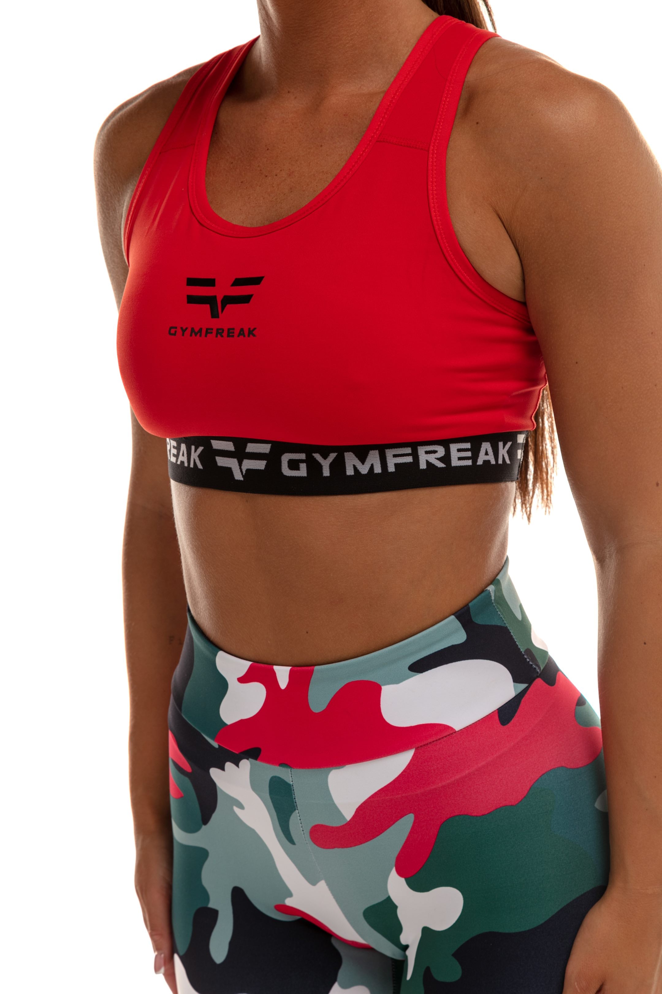 GymFreak Womens Pro Bra - Red