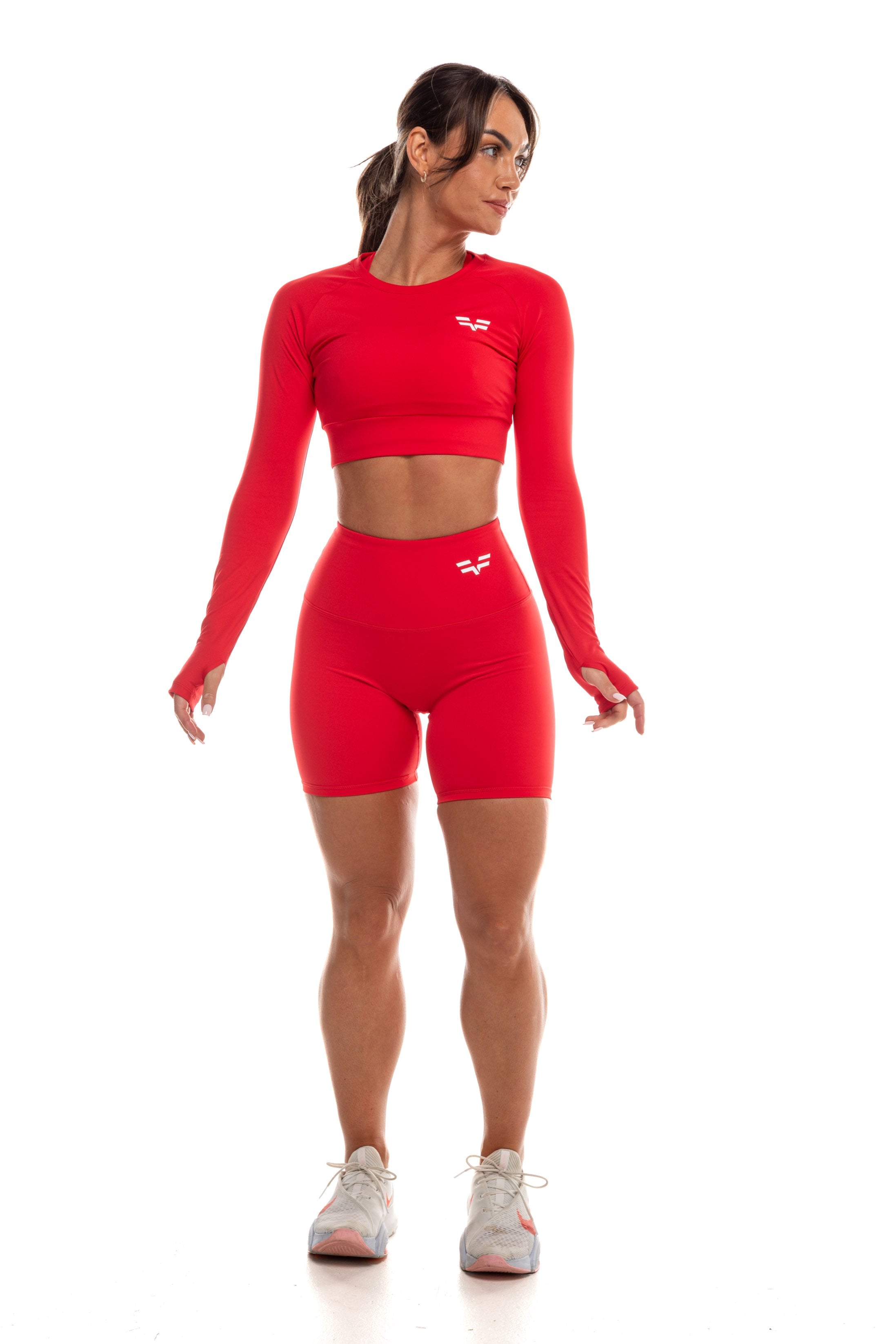 GymFreak Women's Vision Crop Top - Red