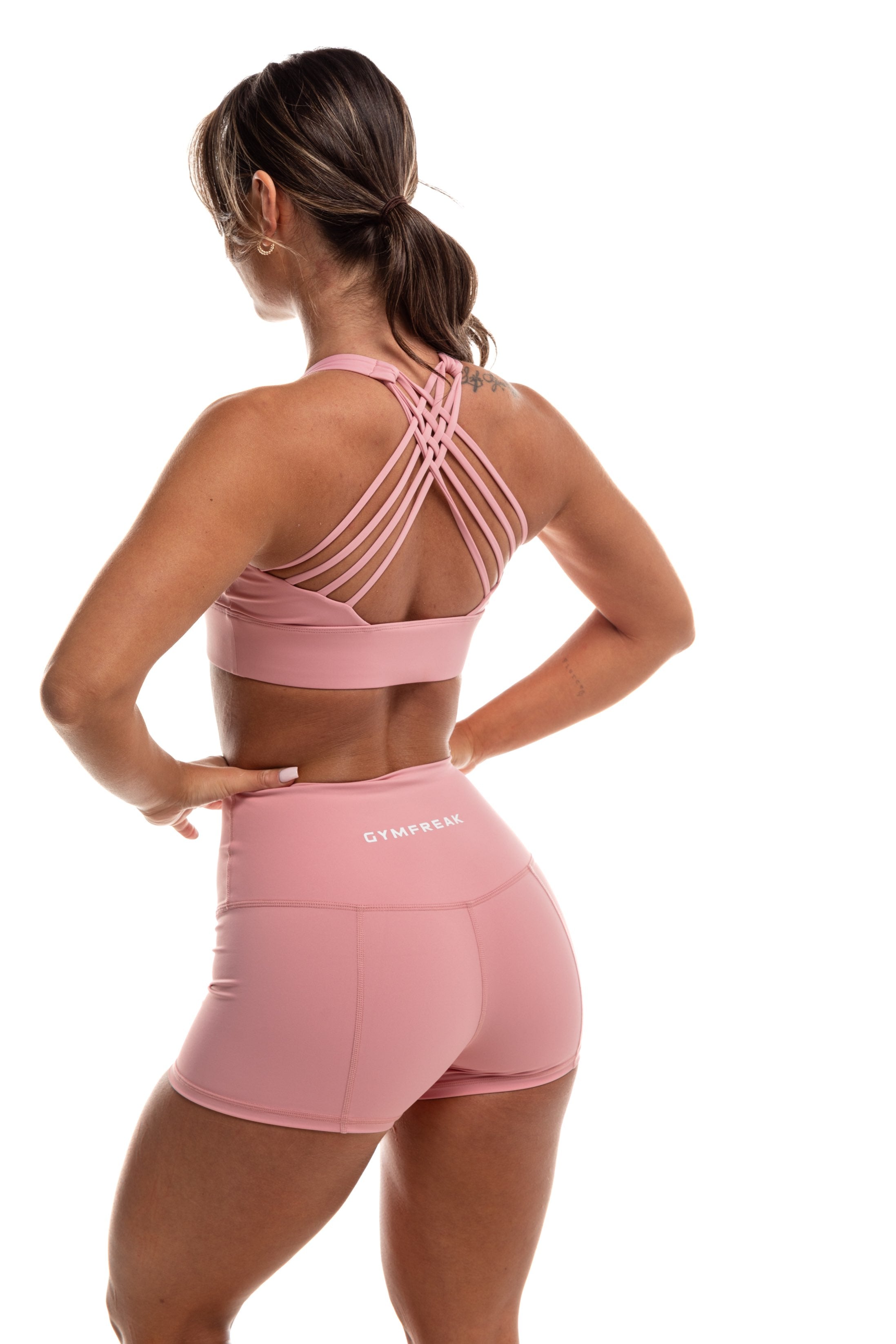 GymFreak Women's Vision Shorts - 2 inch Pink
